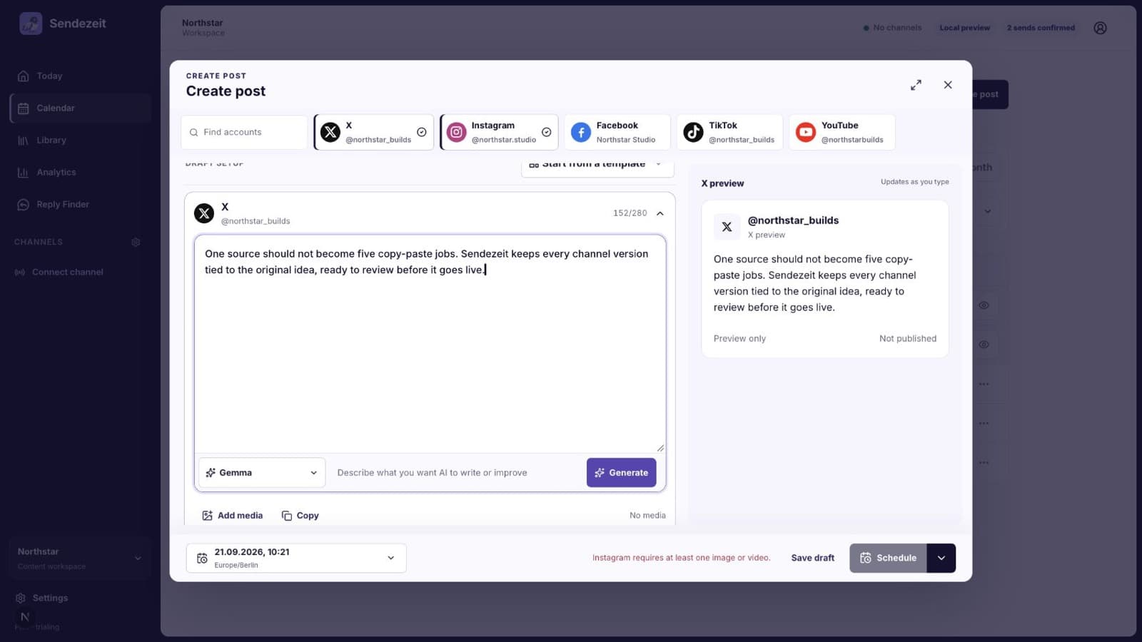 Sendezeit screenshot 2