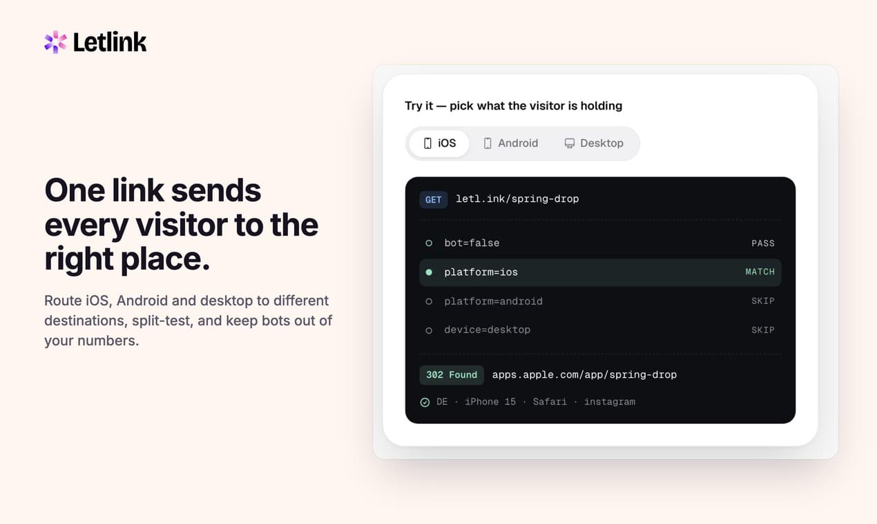 Letlink screenshot 2