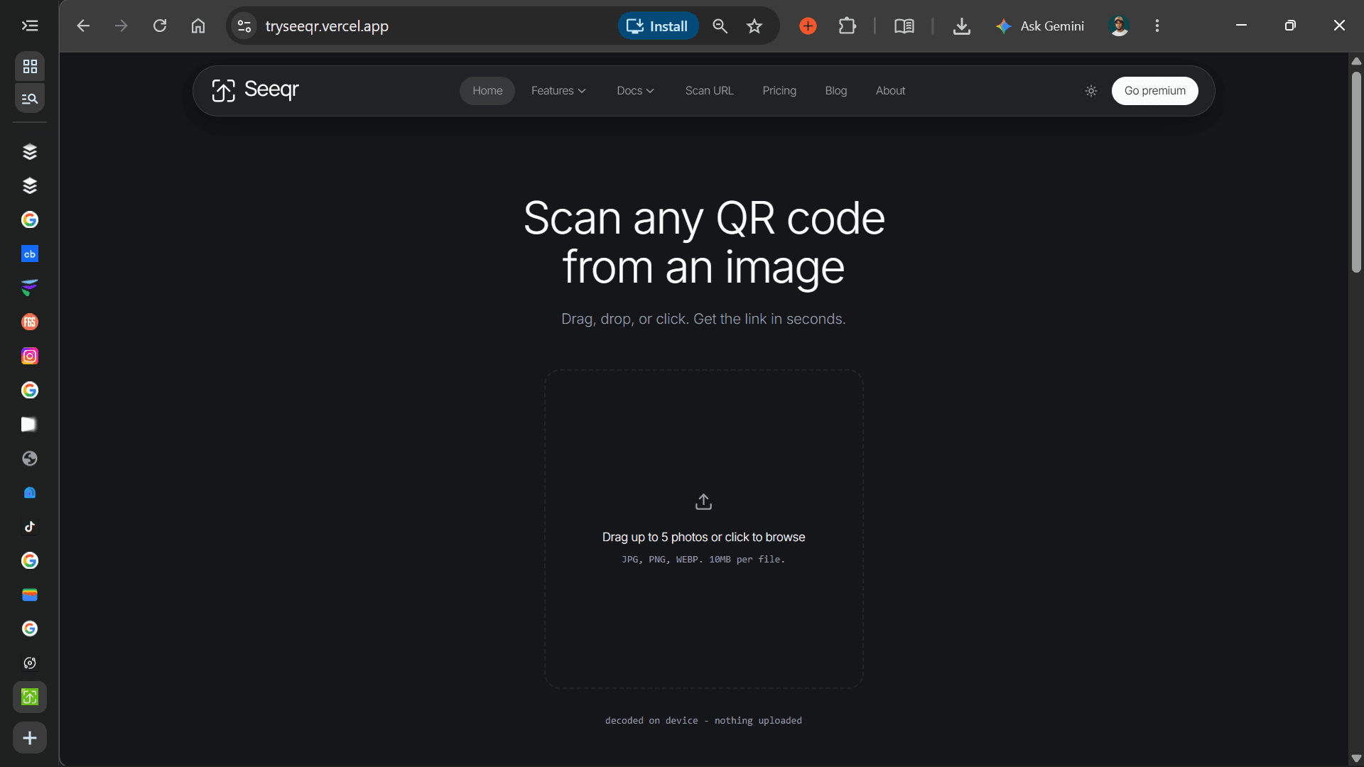Tryseeqr in use