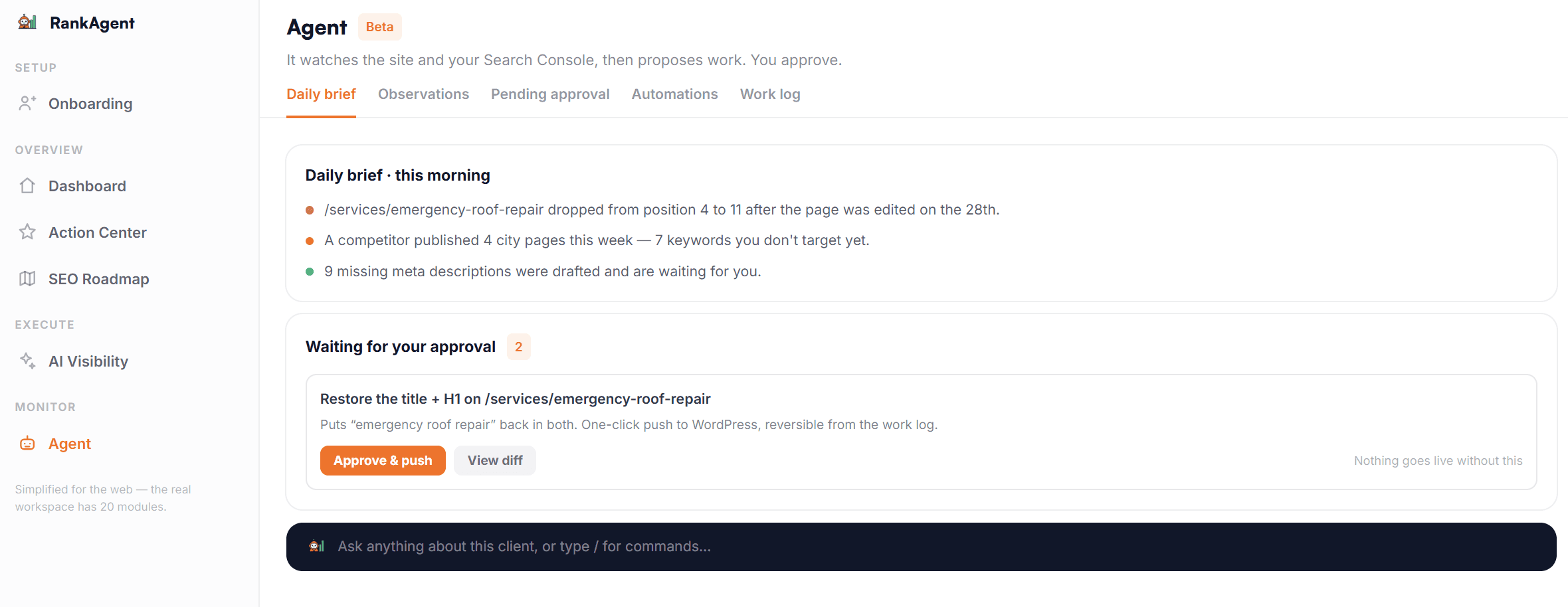 RankAgent screenshot 2