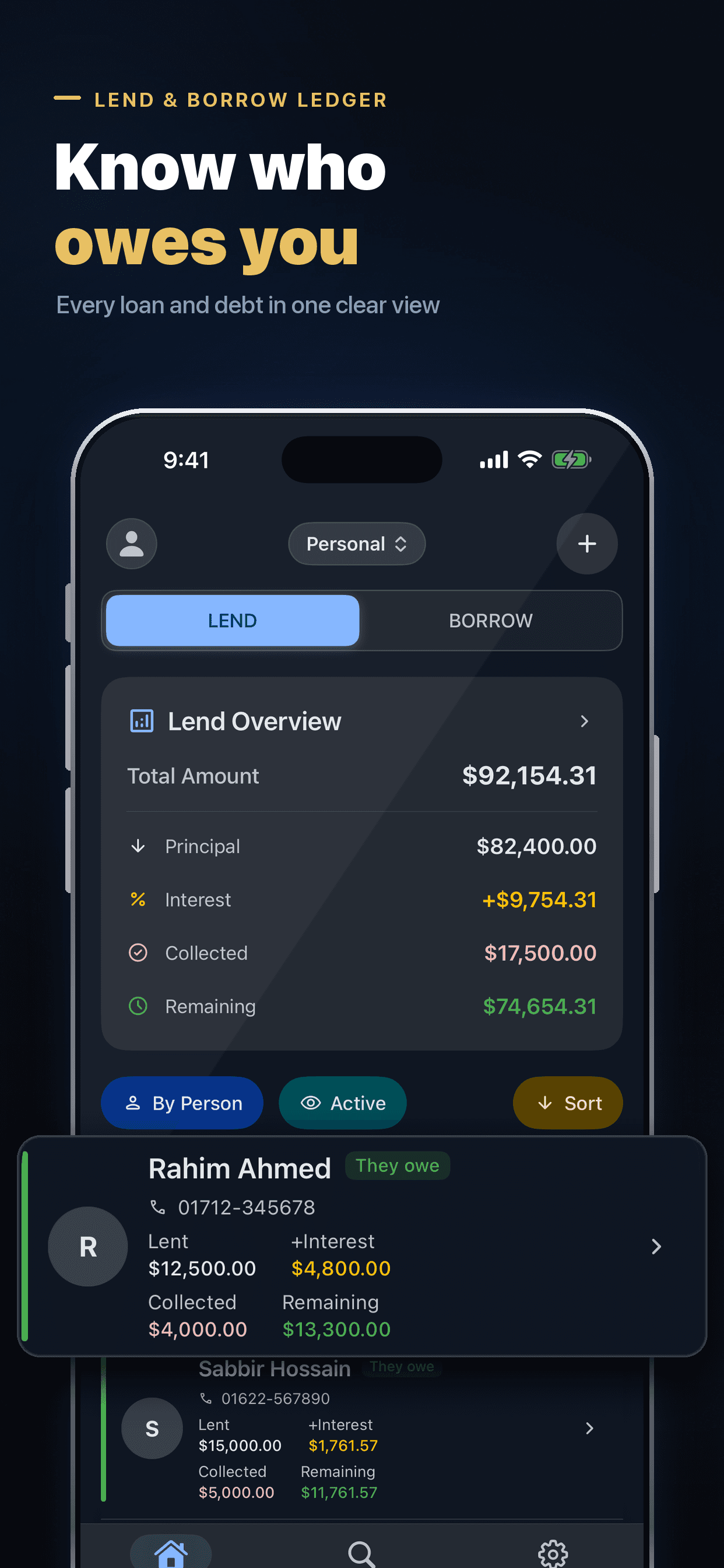 Debt Book screenshot 3