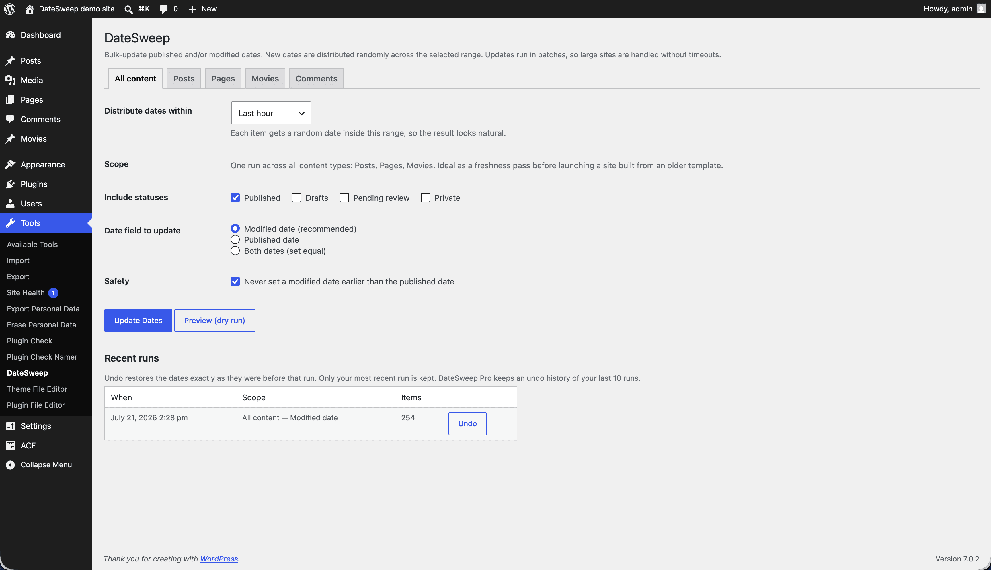 DateSweep screenshot 4