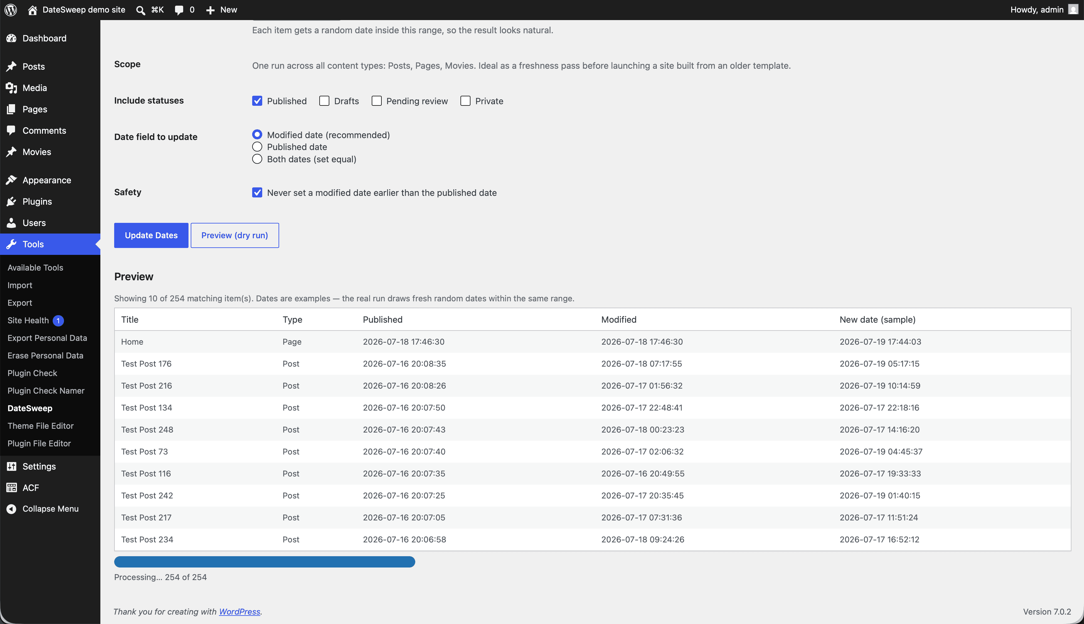 DateSweep screenshot 3