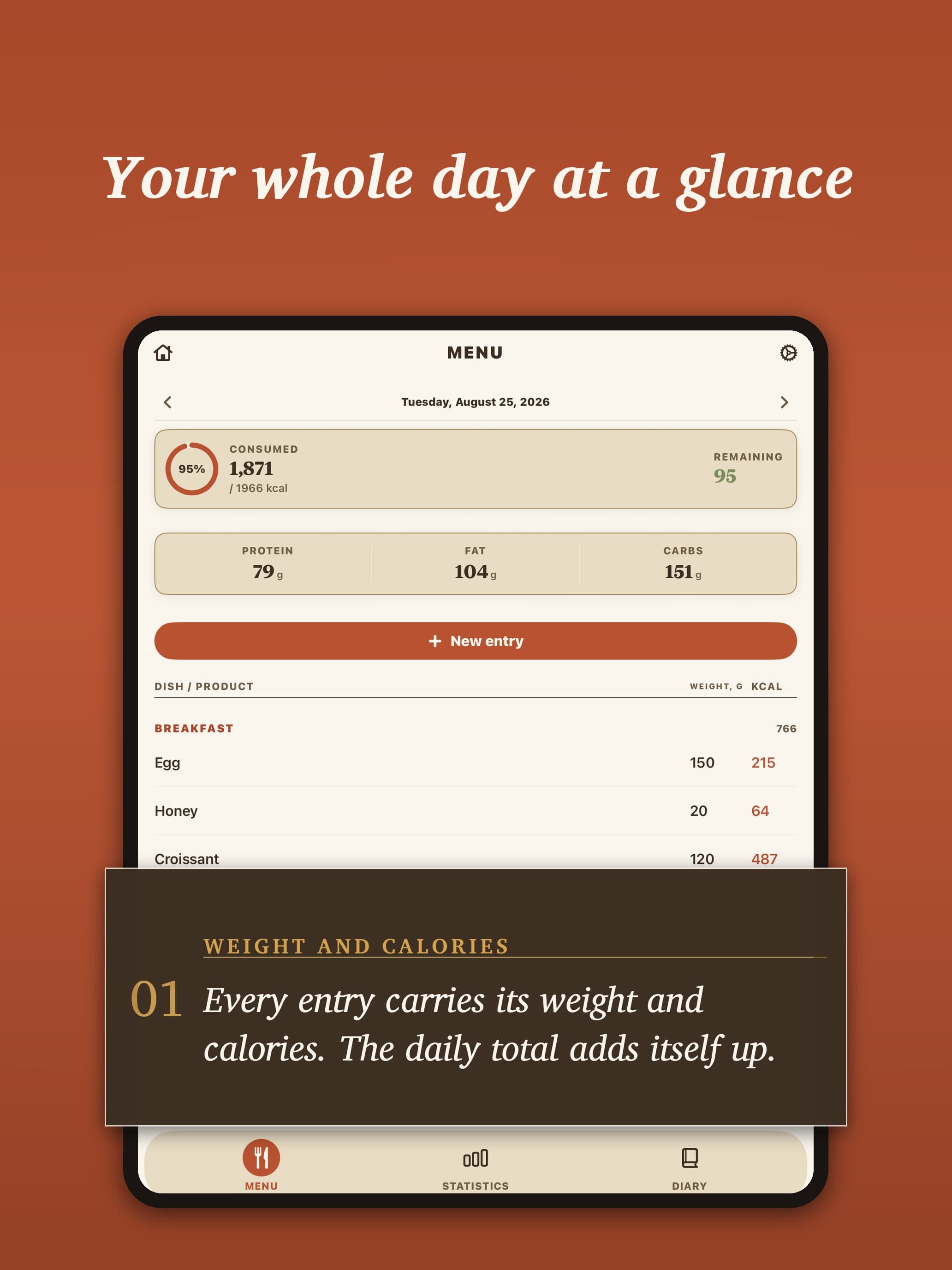 SavorFit: Food Diary & Macros in use