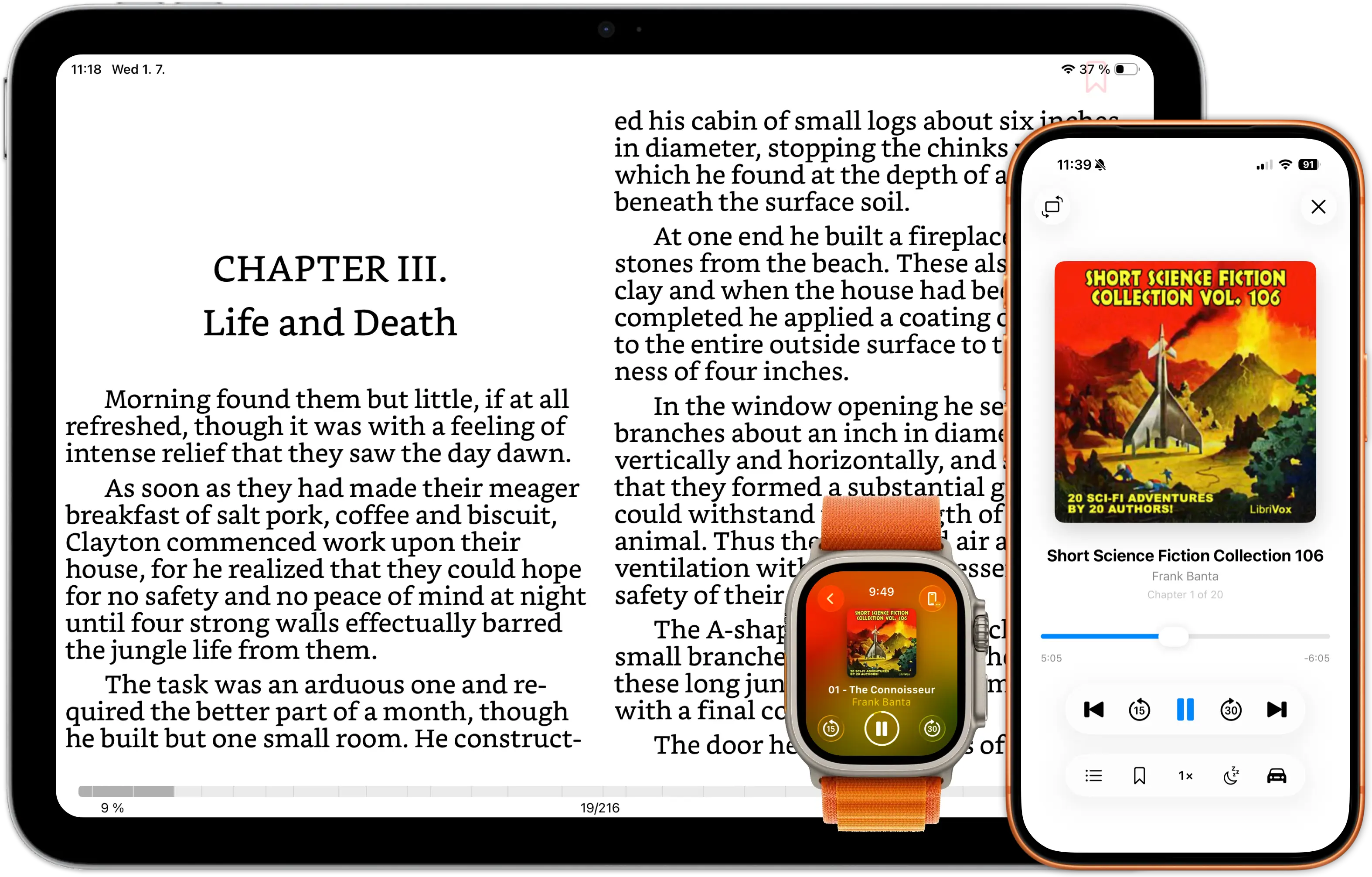 JustRead.app in use
