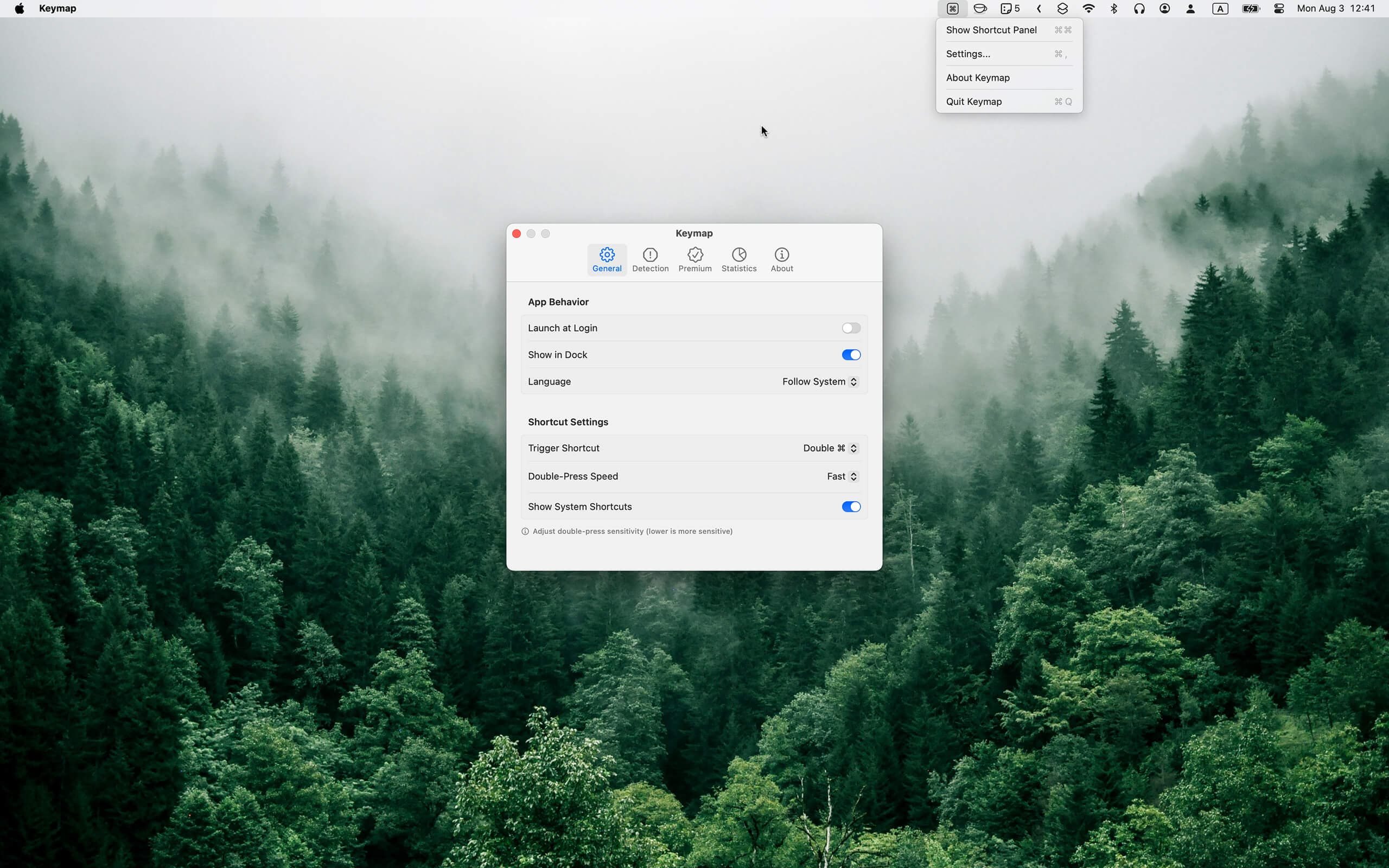 Keymap screenshot 3