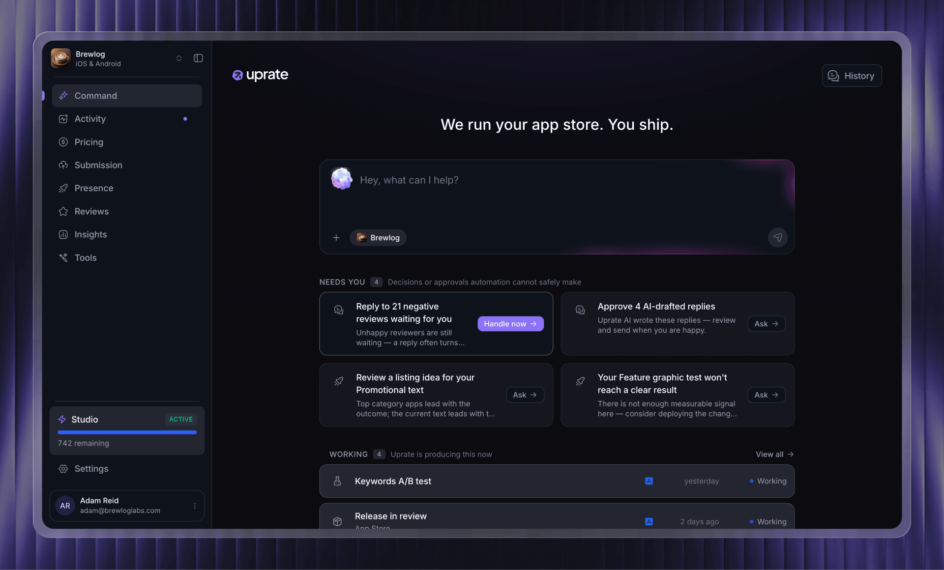 Uprate in use