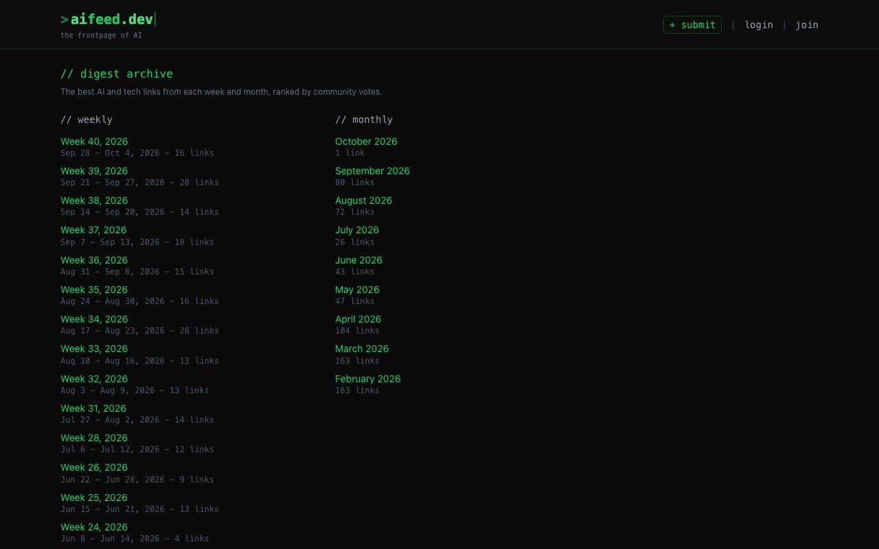 Aifeed.dev screenshot 3