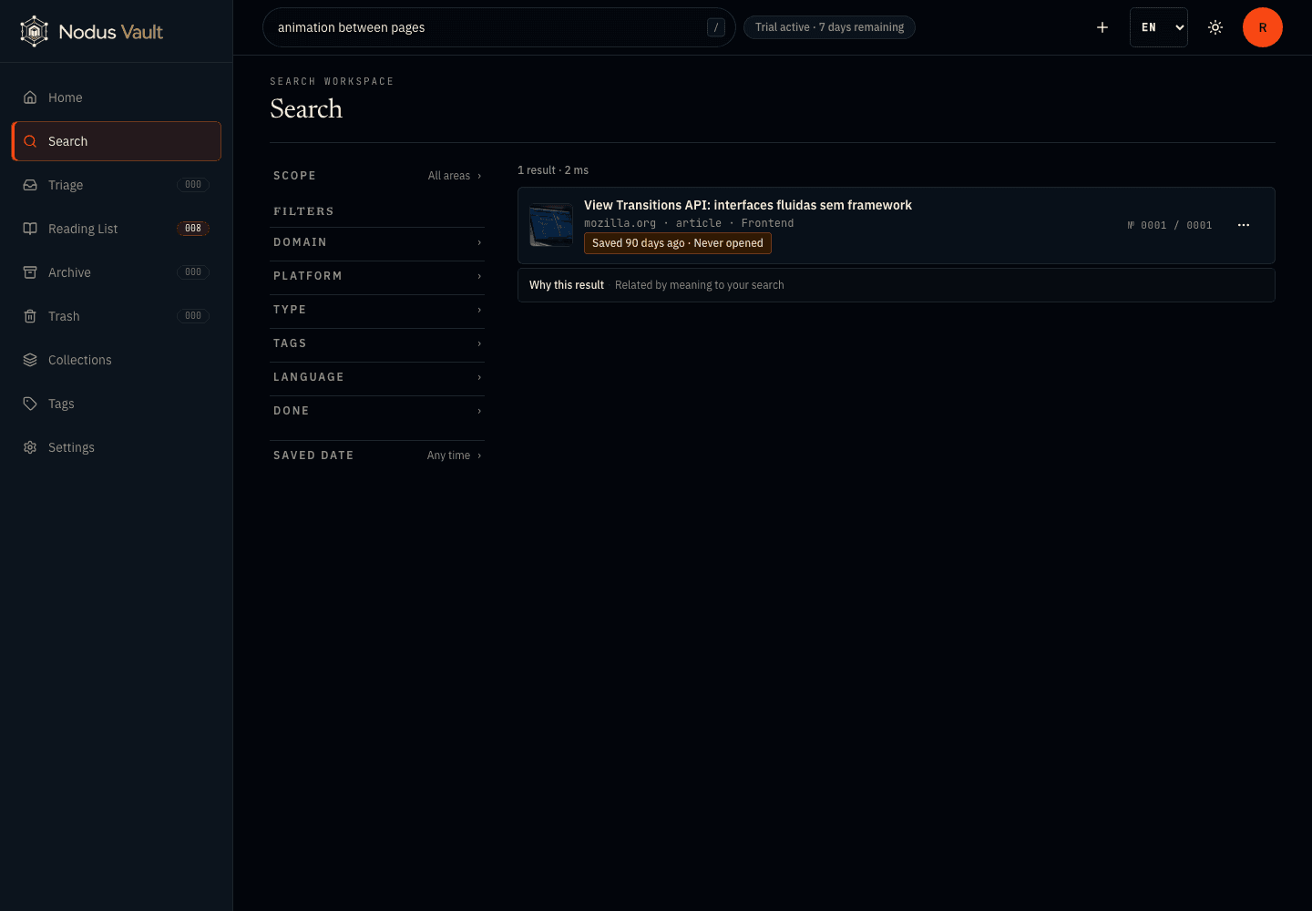 Nodus Vault screenshot 4