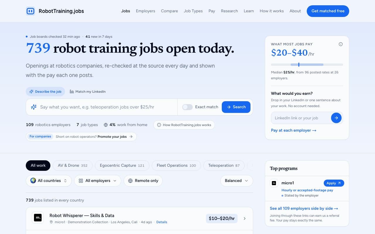 RobotTraining.jobs in use