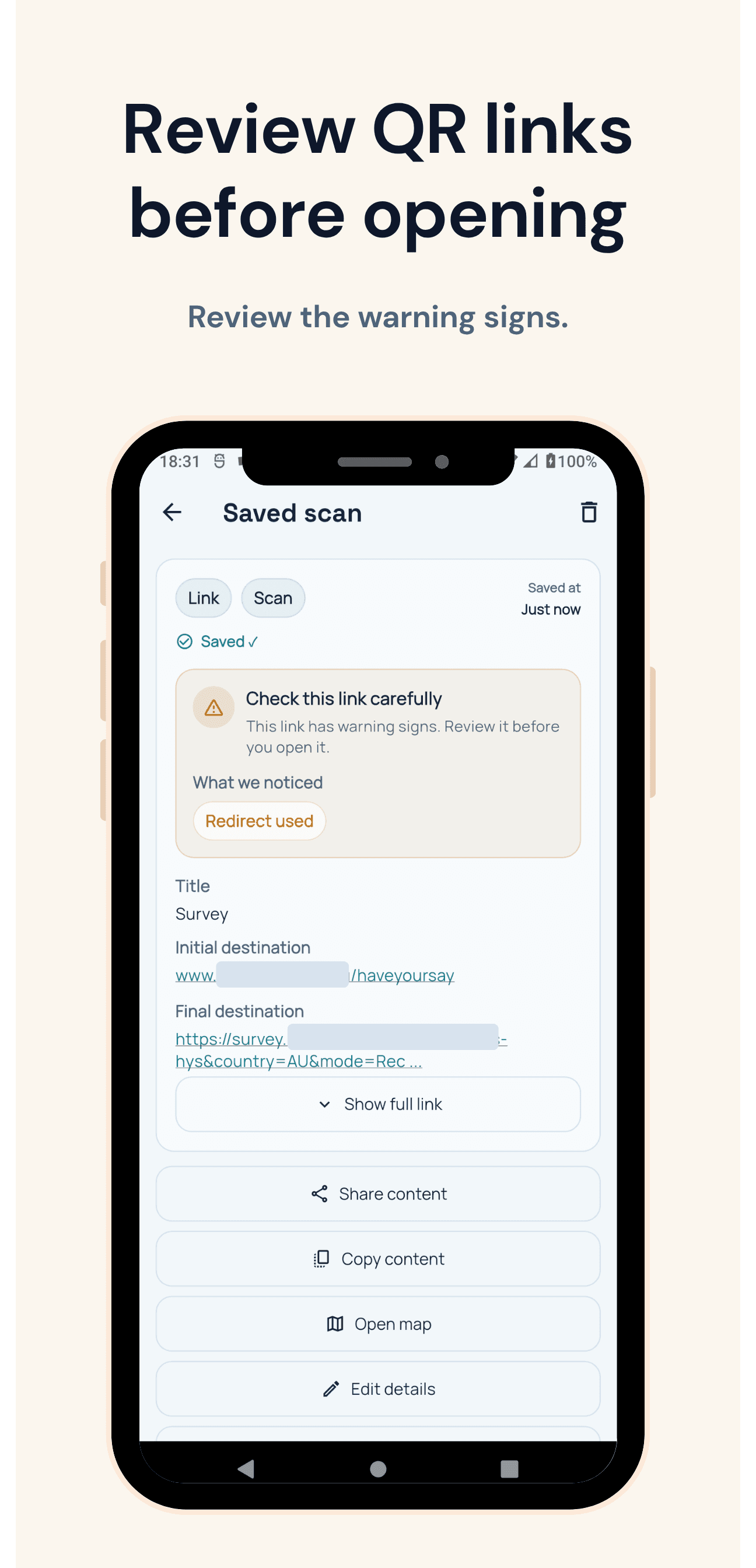 Safe QR Scanner screenshot 4