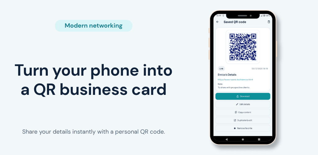 Safe QR Scanner in use