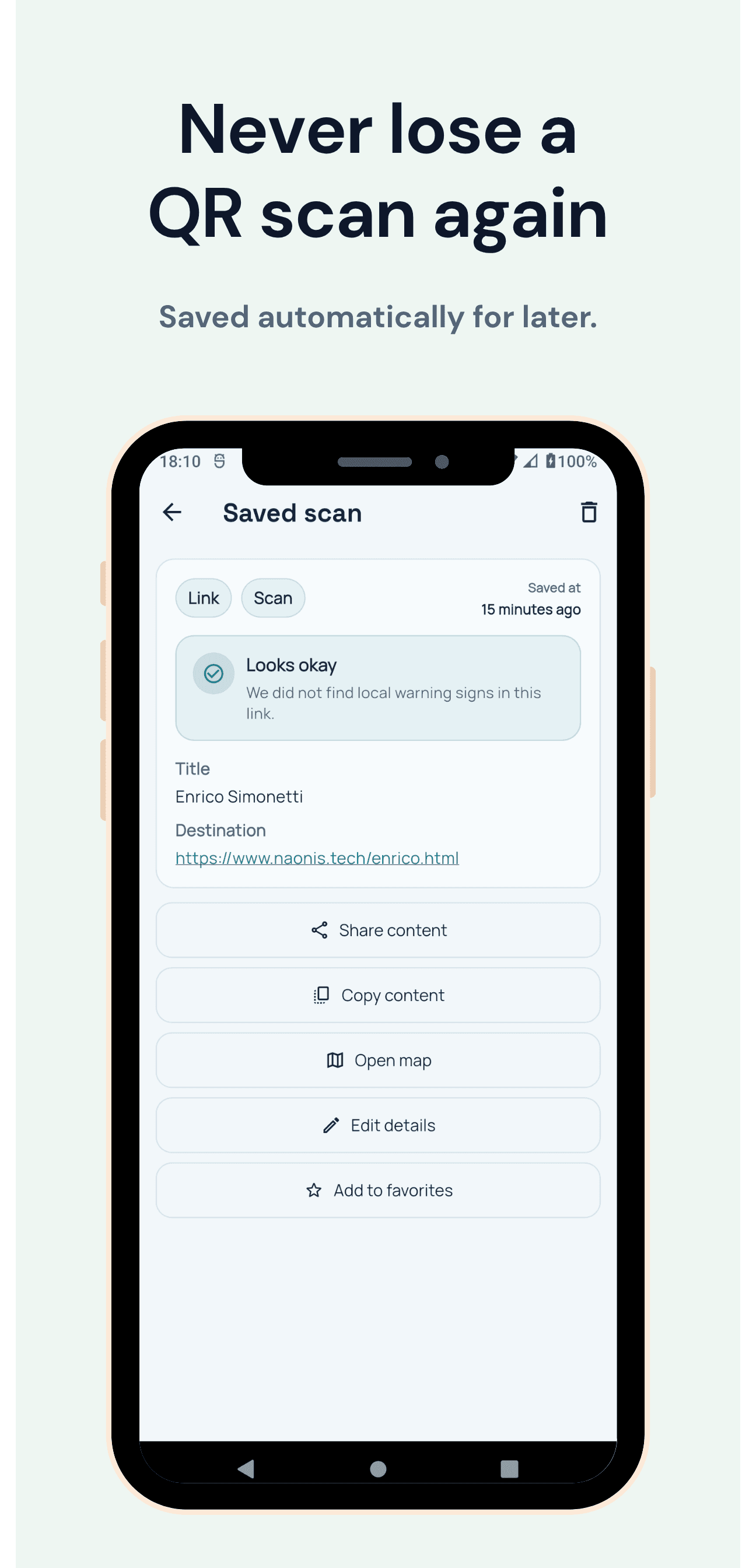 Safe QR Scanner screenshot 5