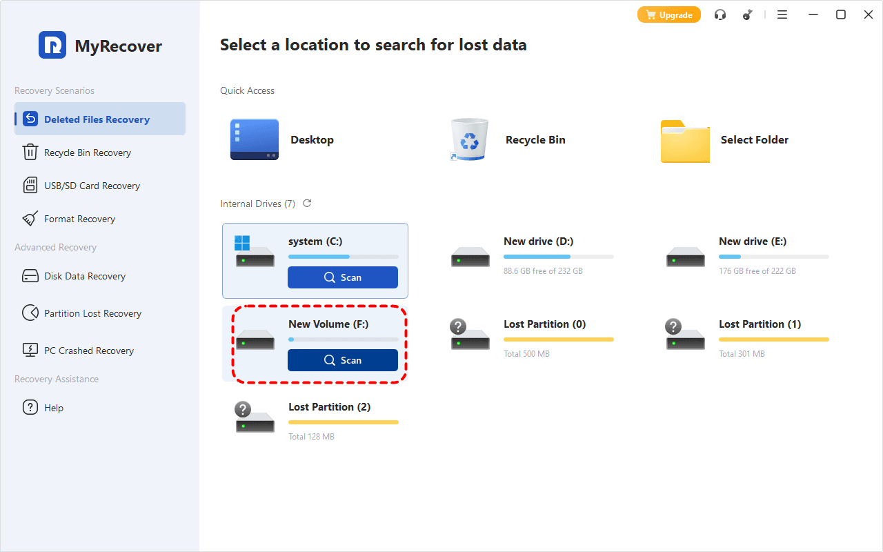 MyRecover in use