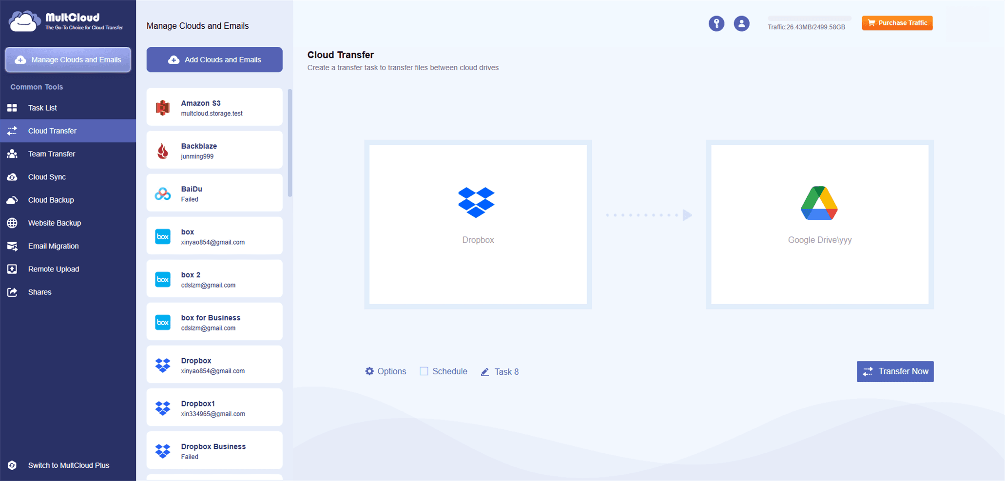 MultCloud screenshot 3