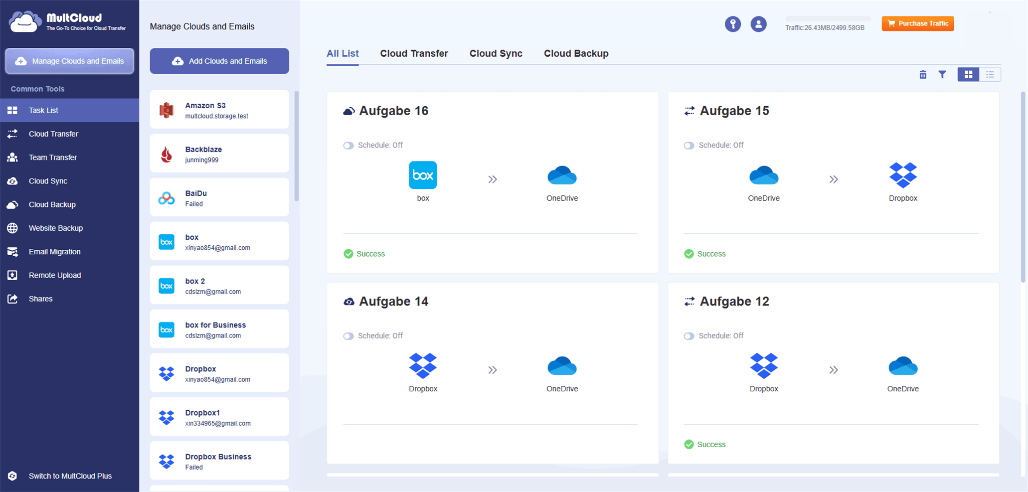 MultCloud screenshot 4