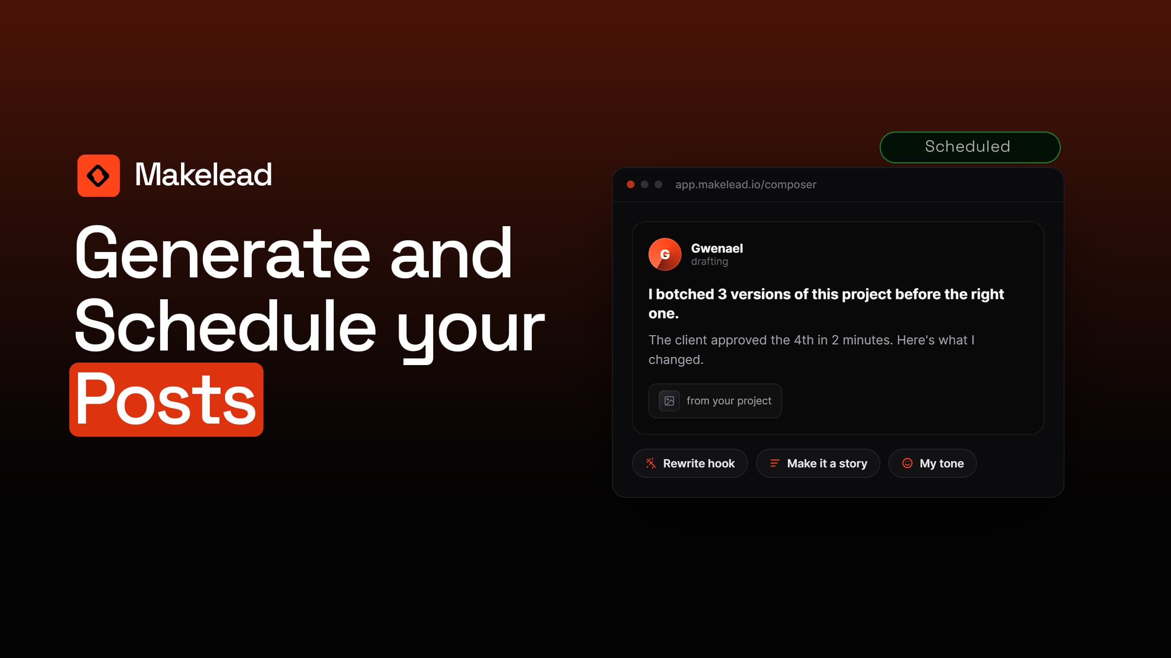 Makelead screenshot 2