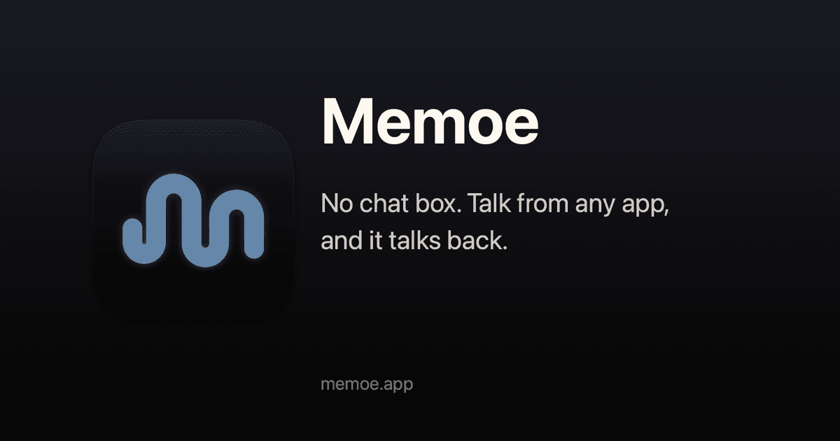 Memoe in use