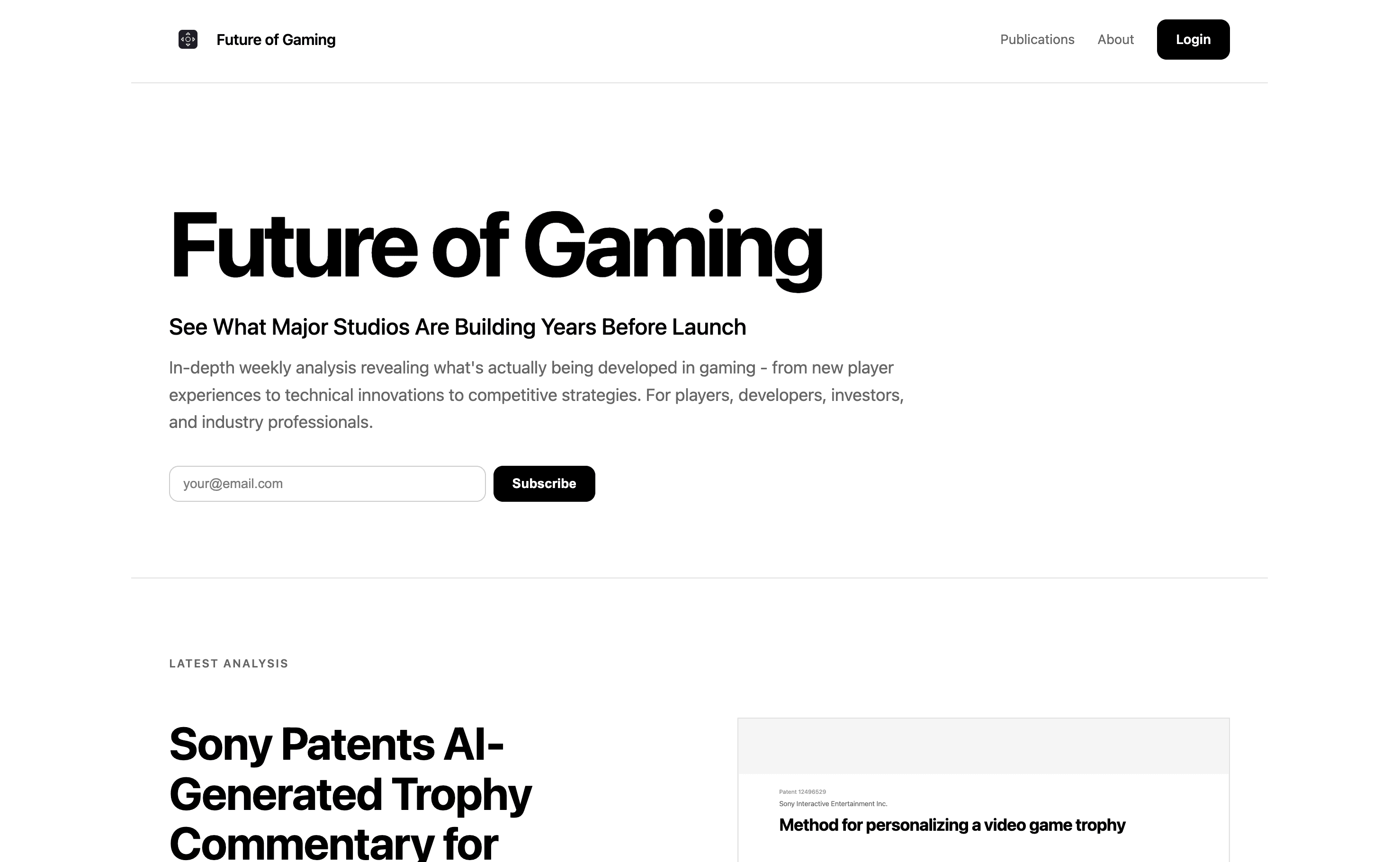 Future of Gaming in use