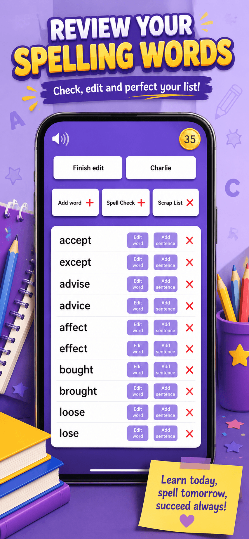 Spelling screenshot 4