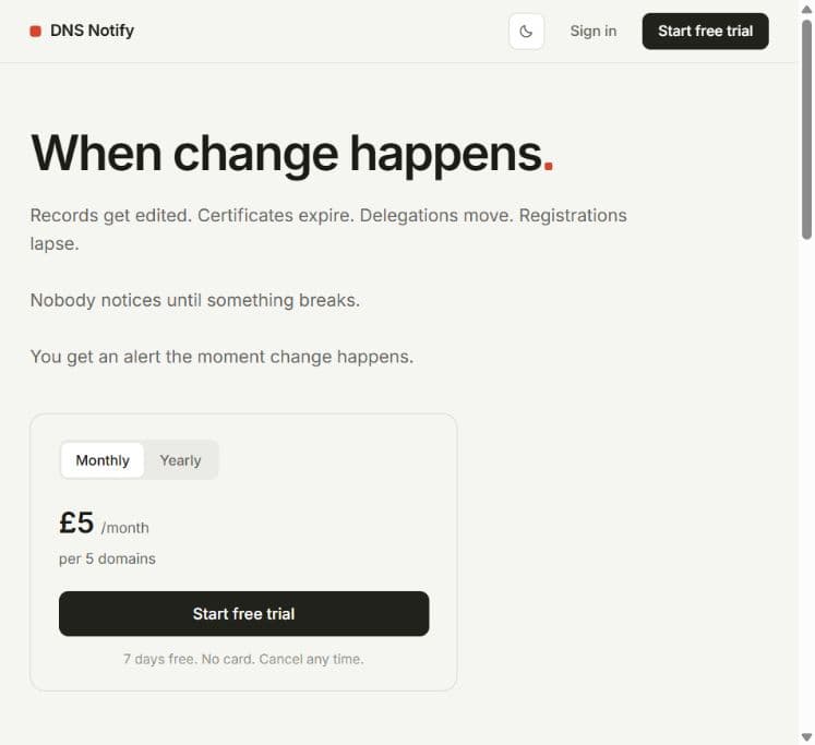 DNSNotify in use