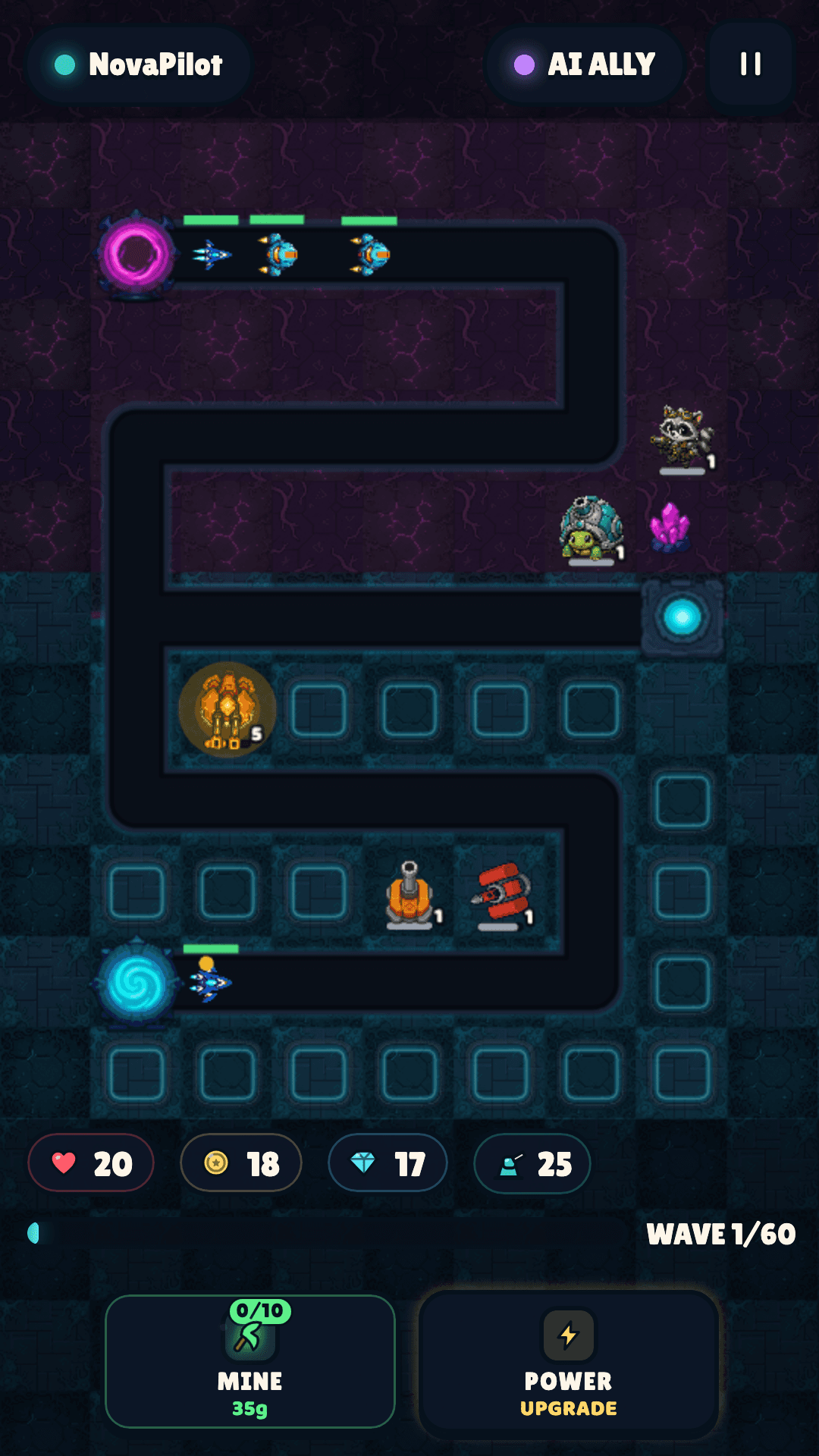 Starvoxel: Defender in use