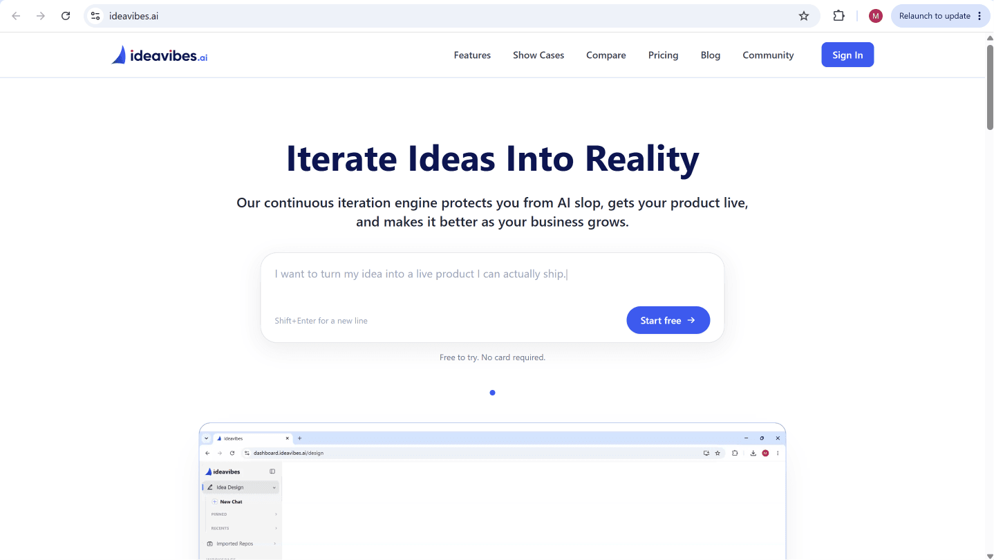 Ideavibes AI screenshot 2