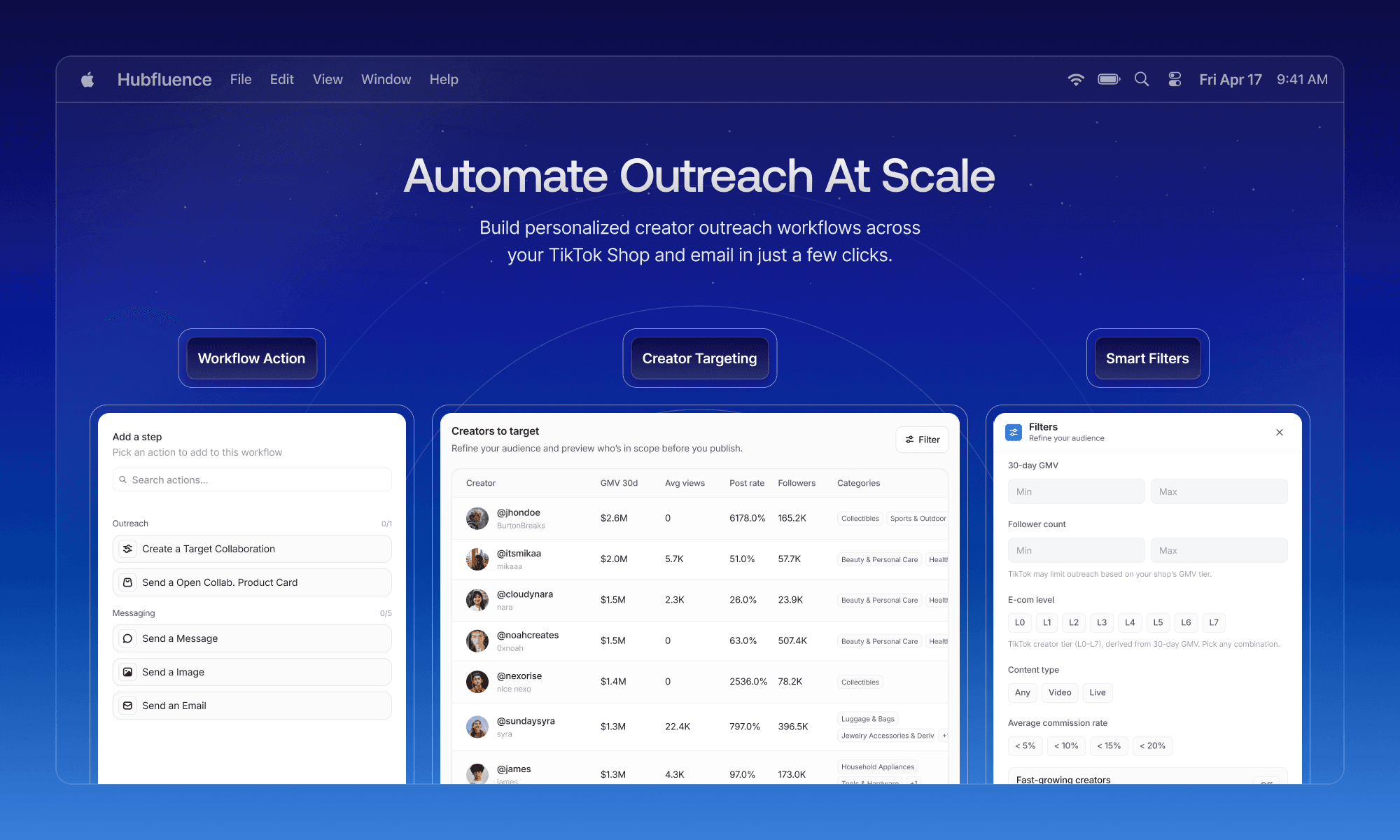 Hubfluence screenshot 4