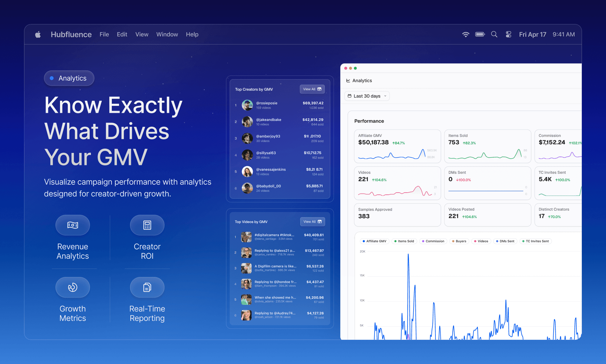 Hubfluence screenshot 2