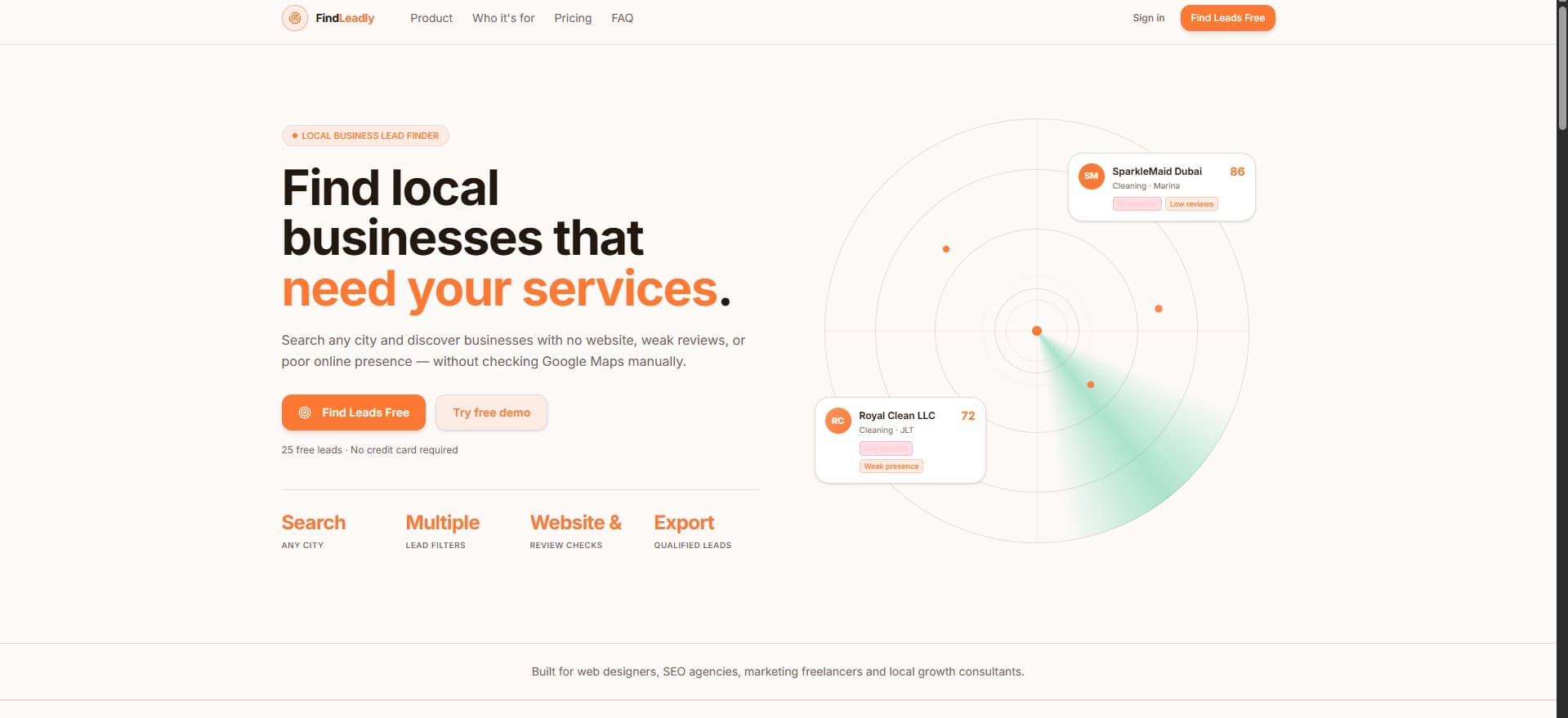 Findleadly screenshot 2