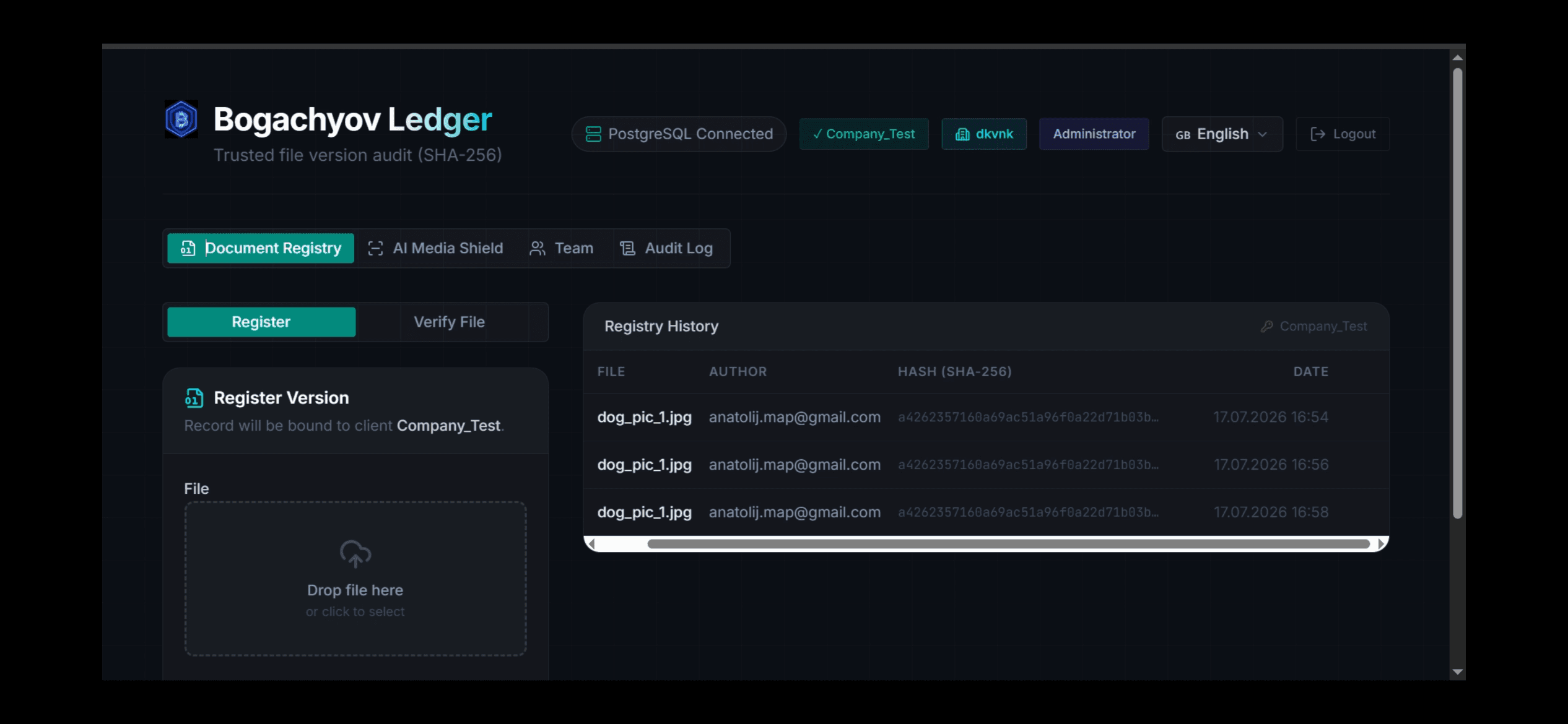 Bogachyov Ledger screenshot 2