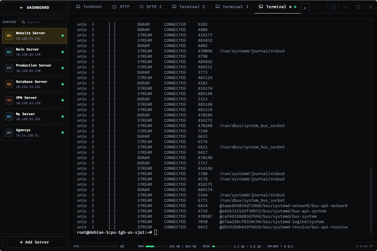 SSHFlow screenshot 2