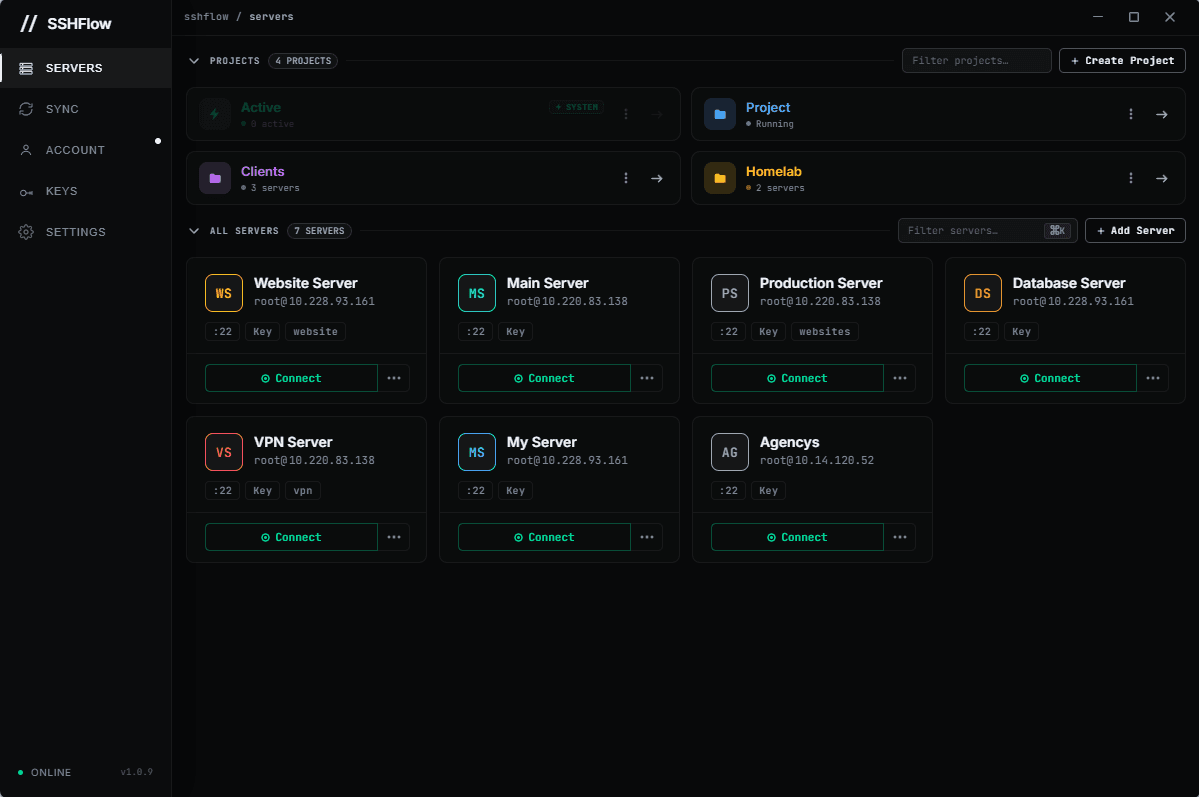 SSHFlow screenshot 3