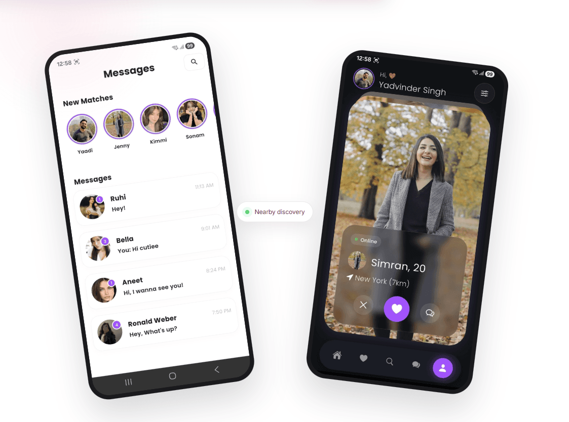 Dating App to Meet Singles Online in use