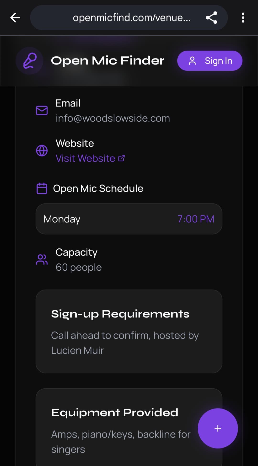 Open Mic Finder screenshot 5