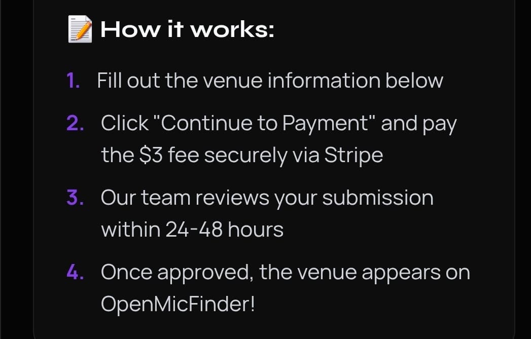 Open Mic Finder screenshot 2