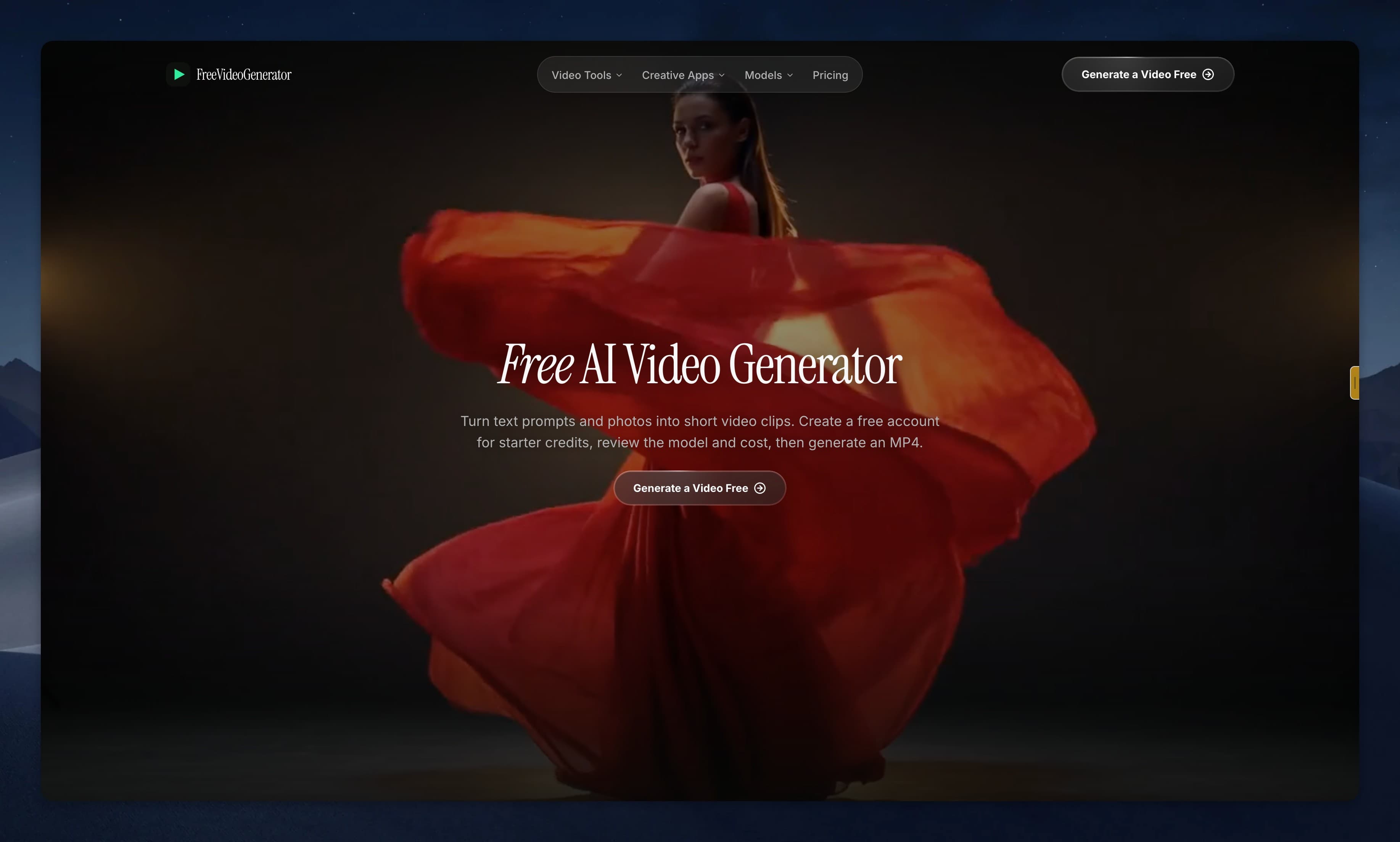 FreeVideoGenerator in use