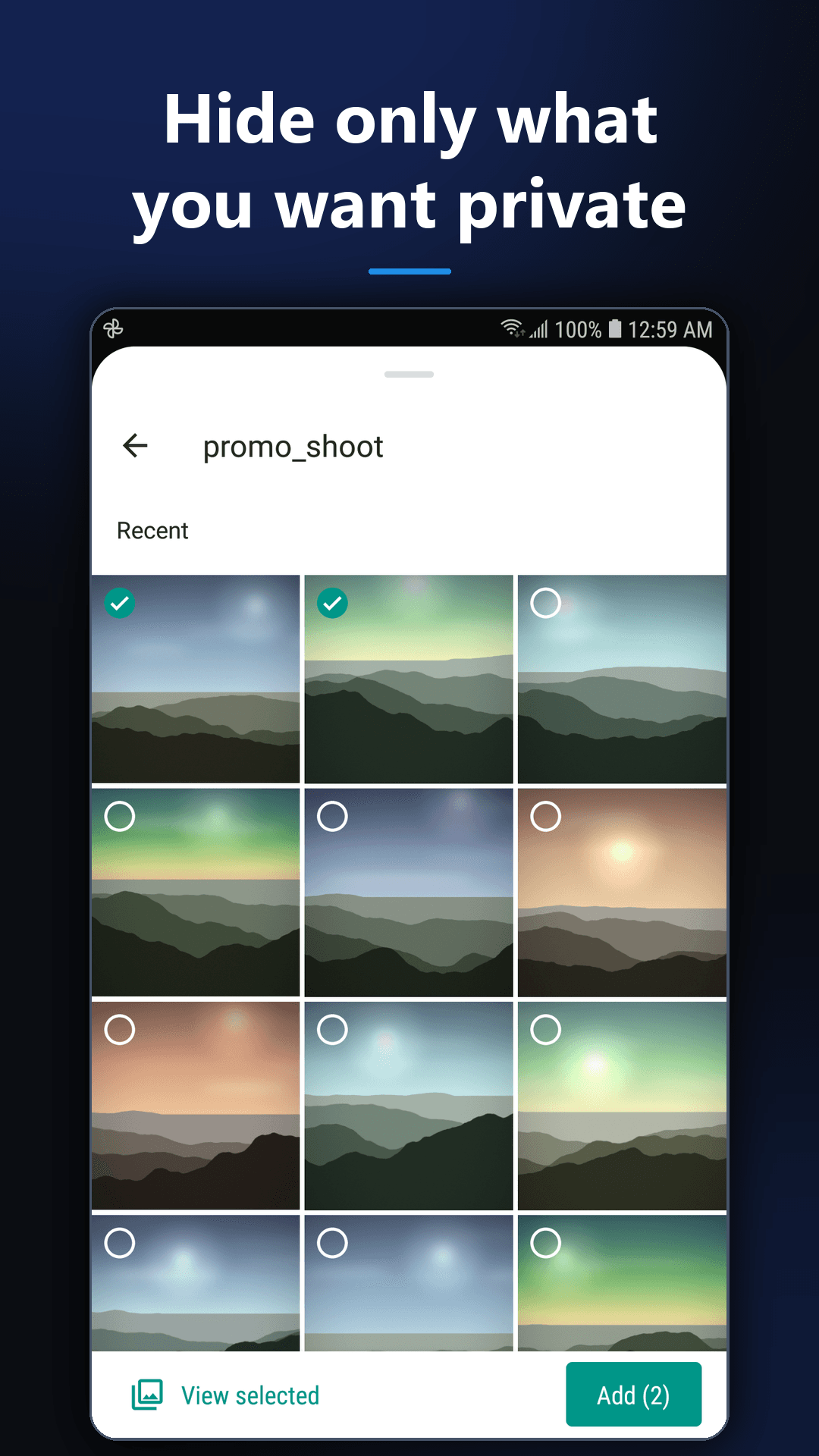 App Lock & Secure Photo Vault in use