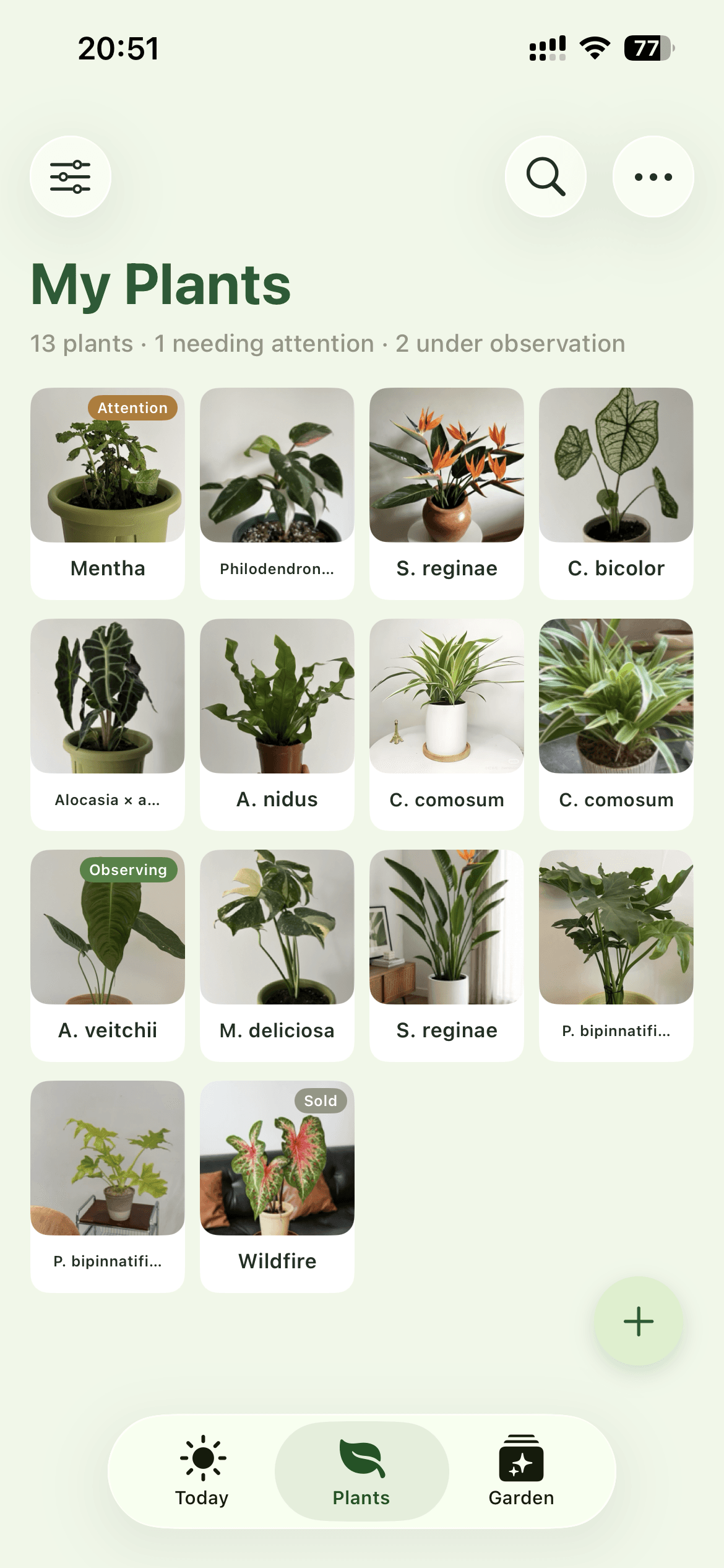 GraviPlant: Plant Journal in use