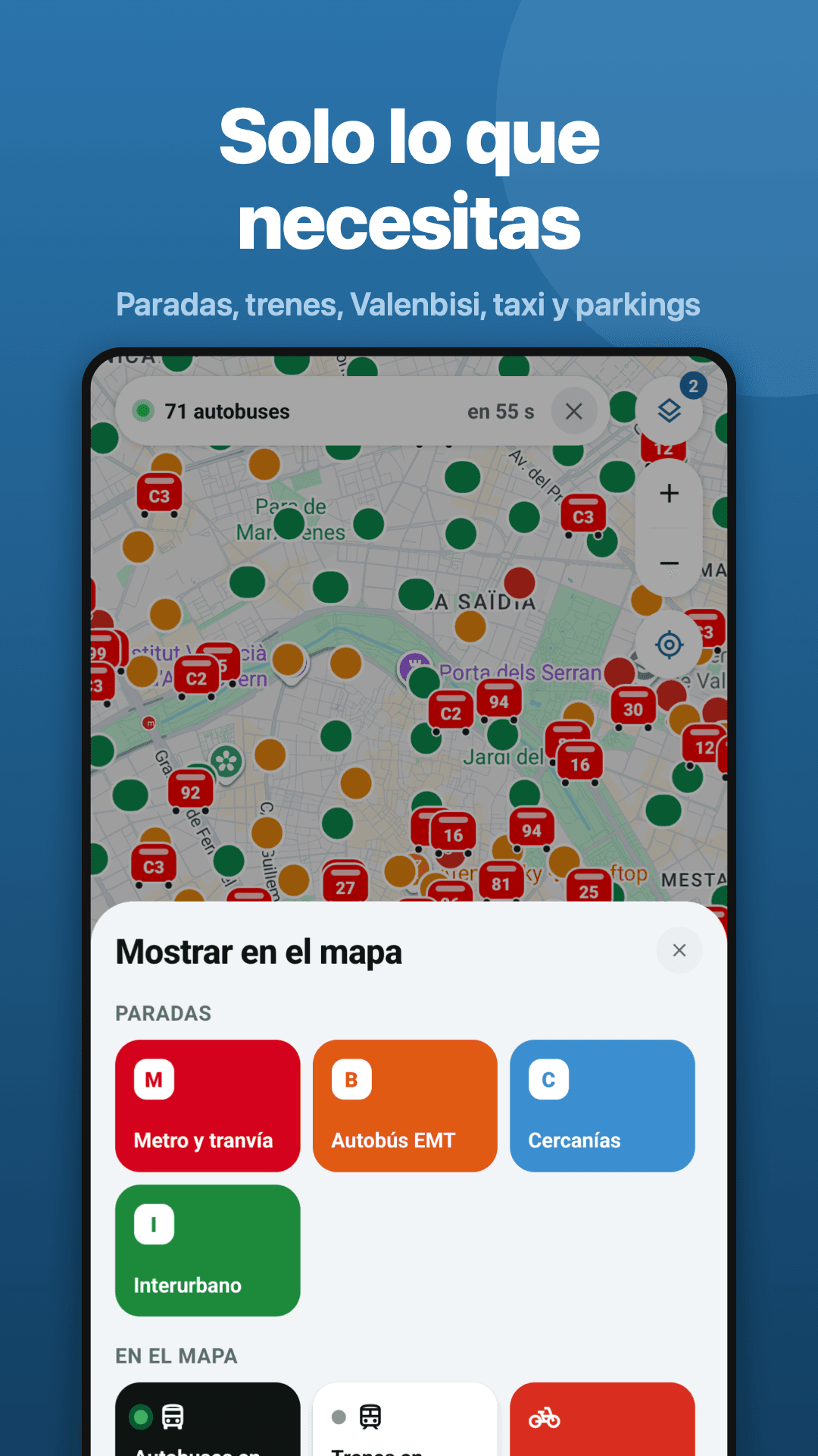 Horarios VLC in use