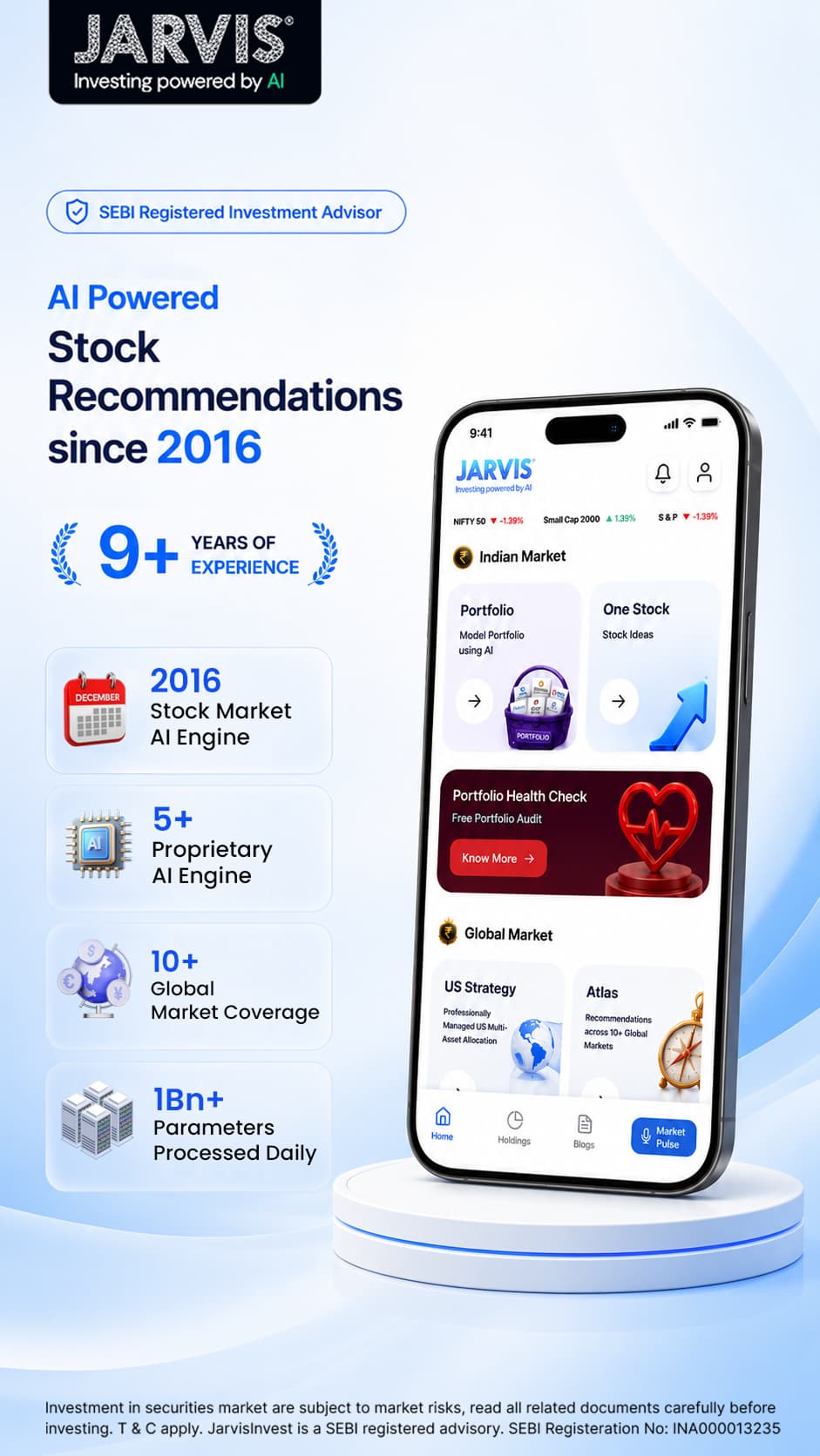 Jarvis Invest in use