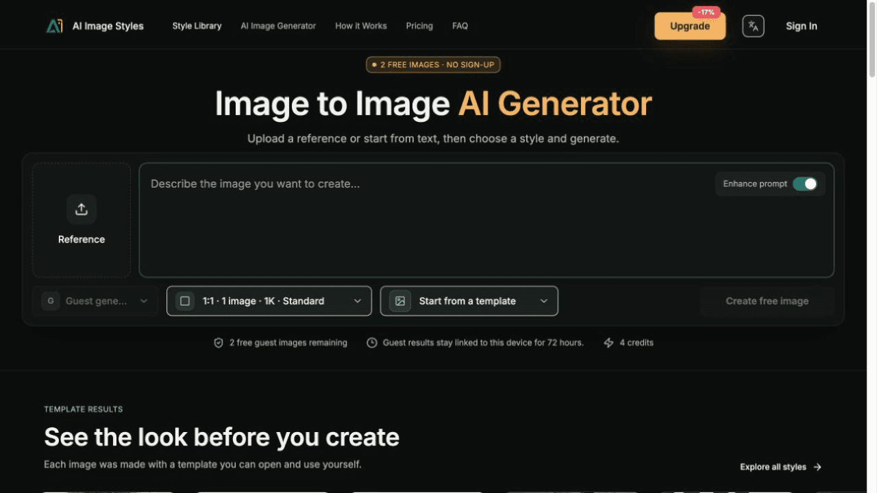 AI Image Styles in use