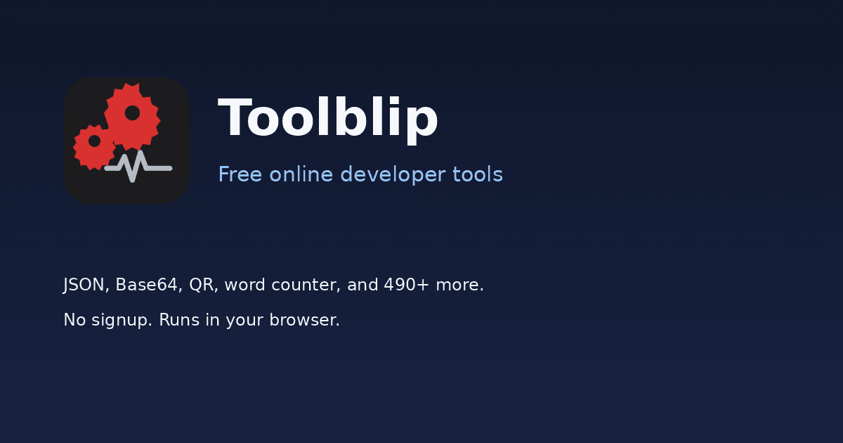 Toolblip in use