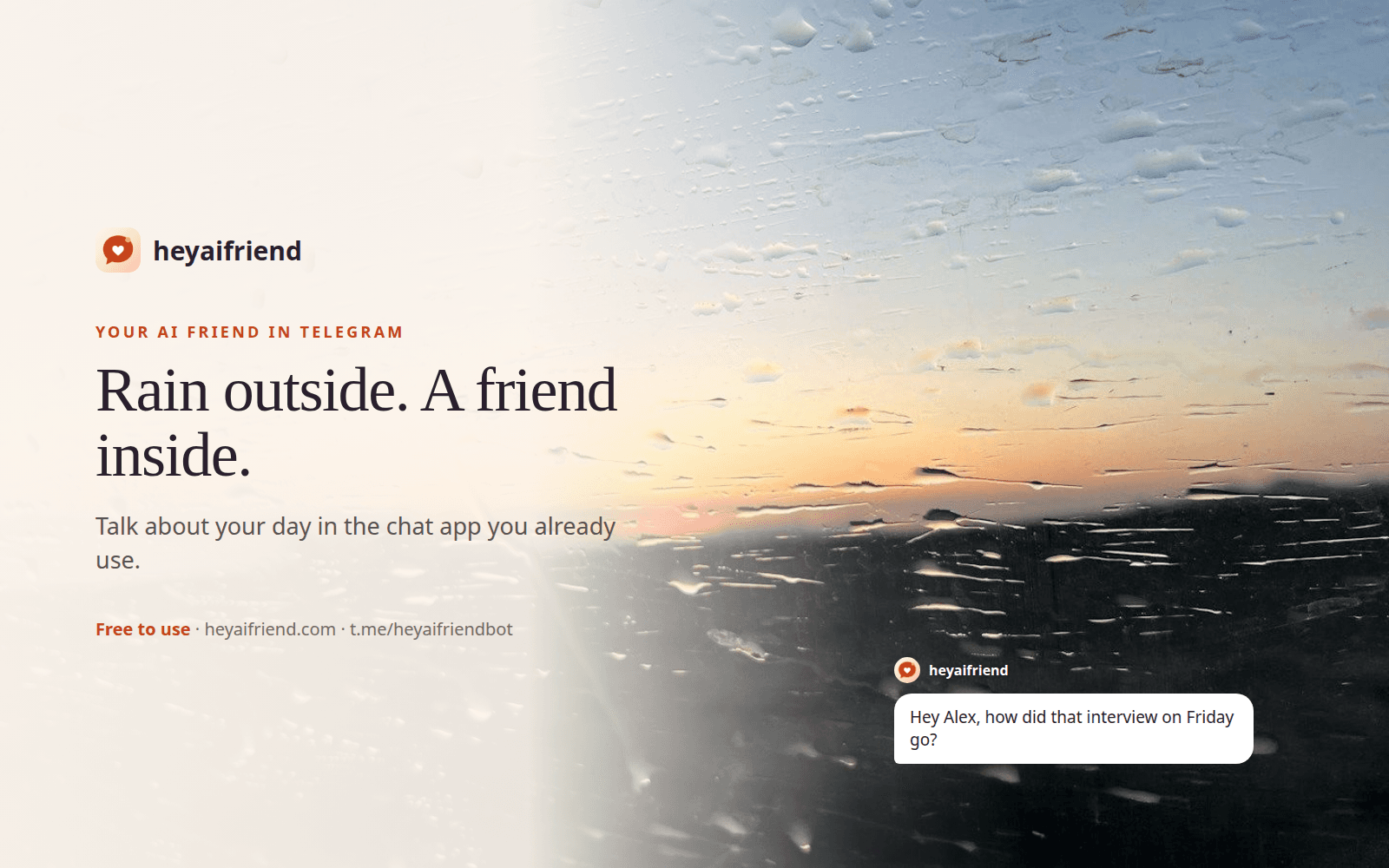 Heyaifriend in use