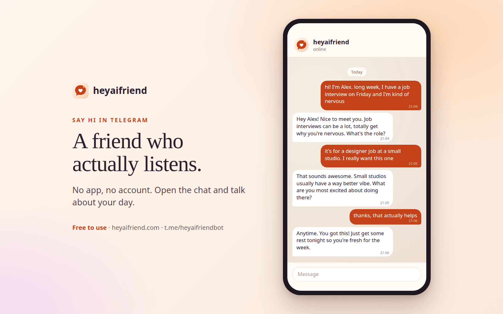 Heyaifriend screenshot 2