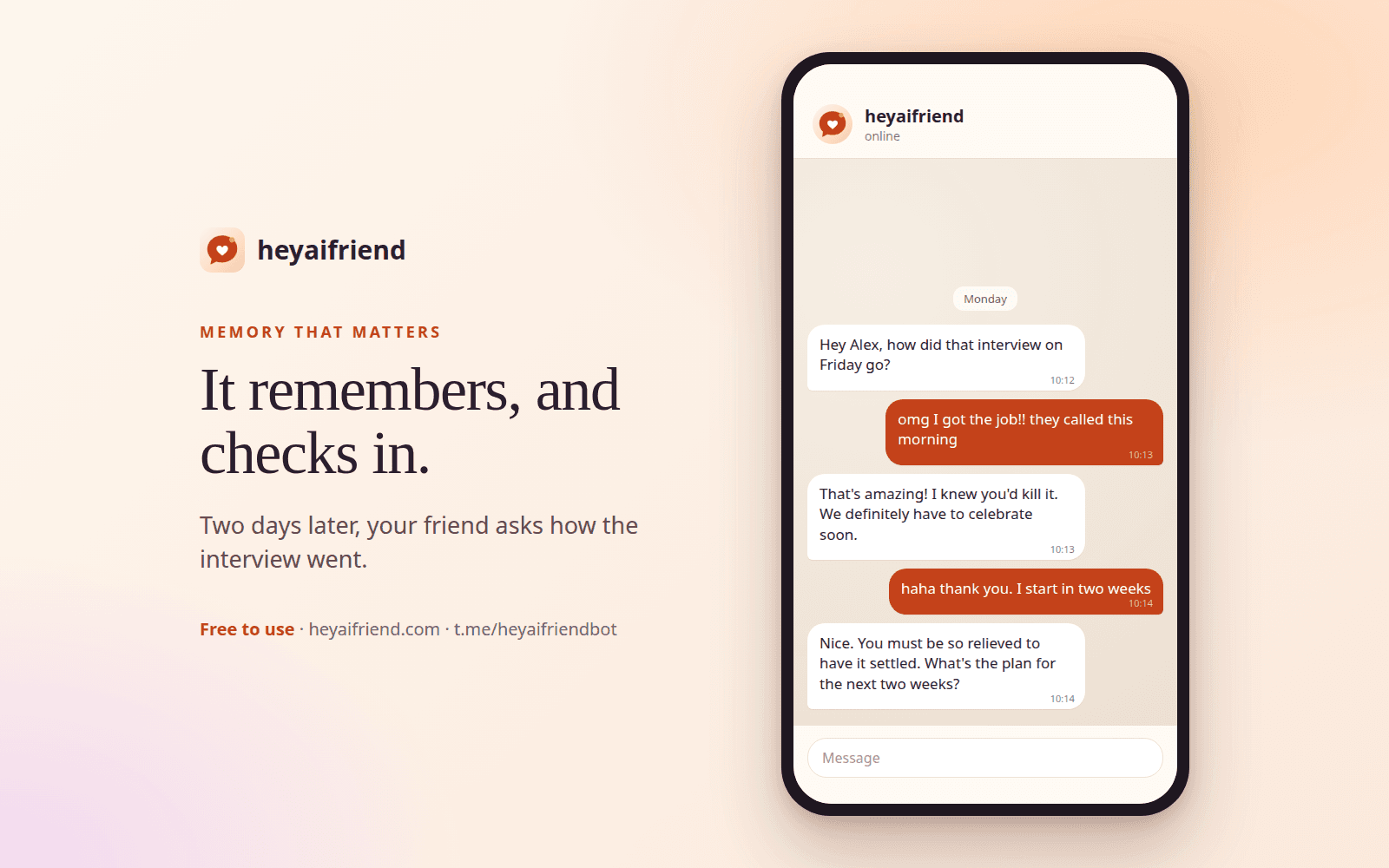 Heyaifriend screenshot 3