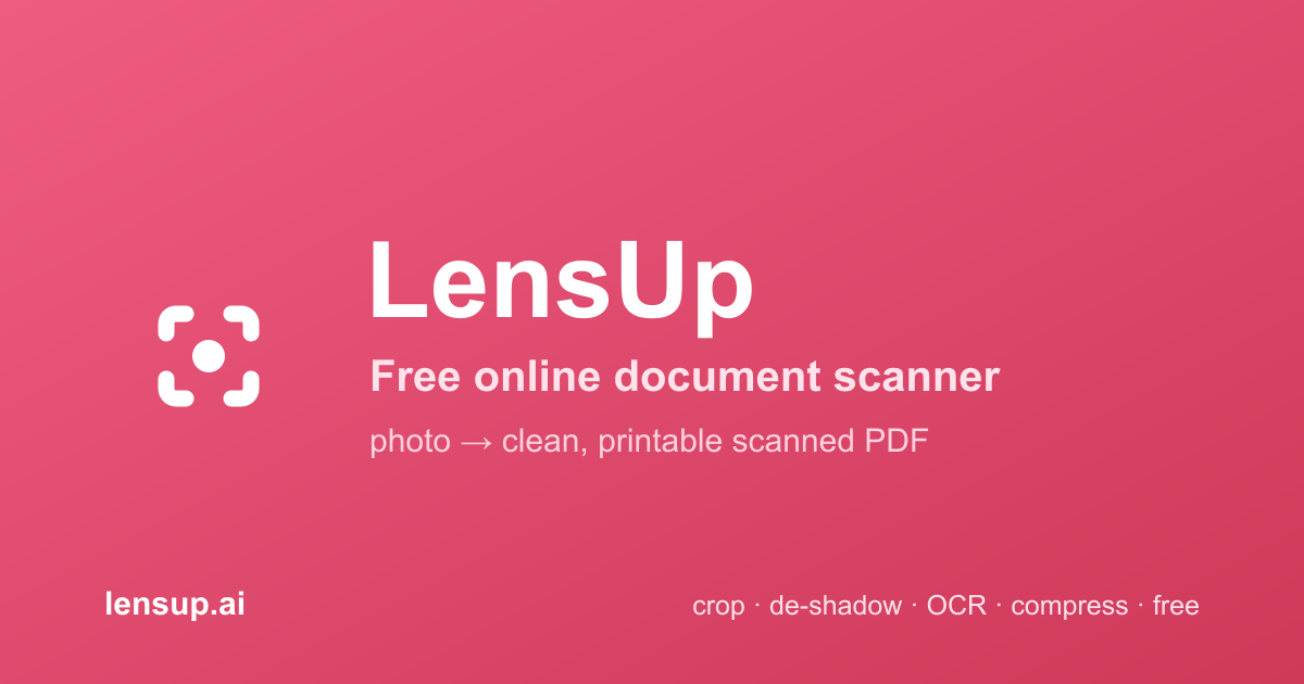 LensUp Scanner in use