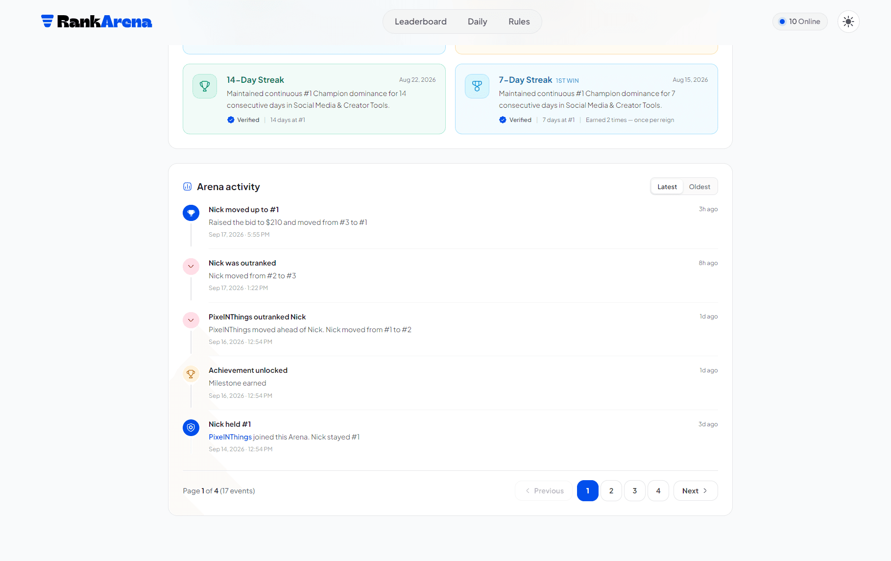 RankArena screenshot 4