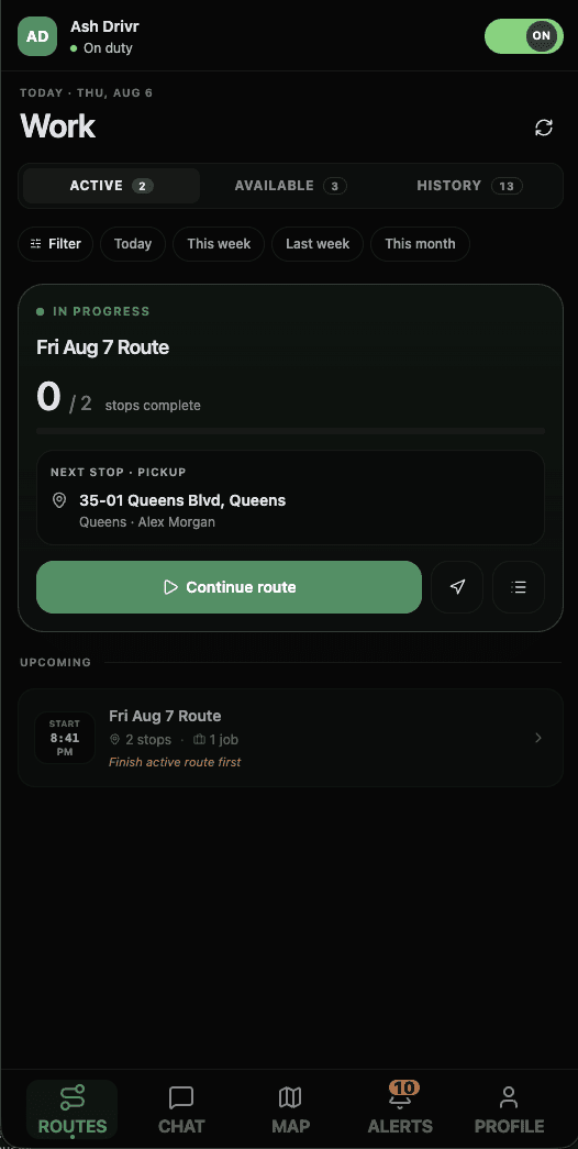 RouteIQ screenshot 3