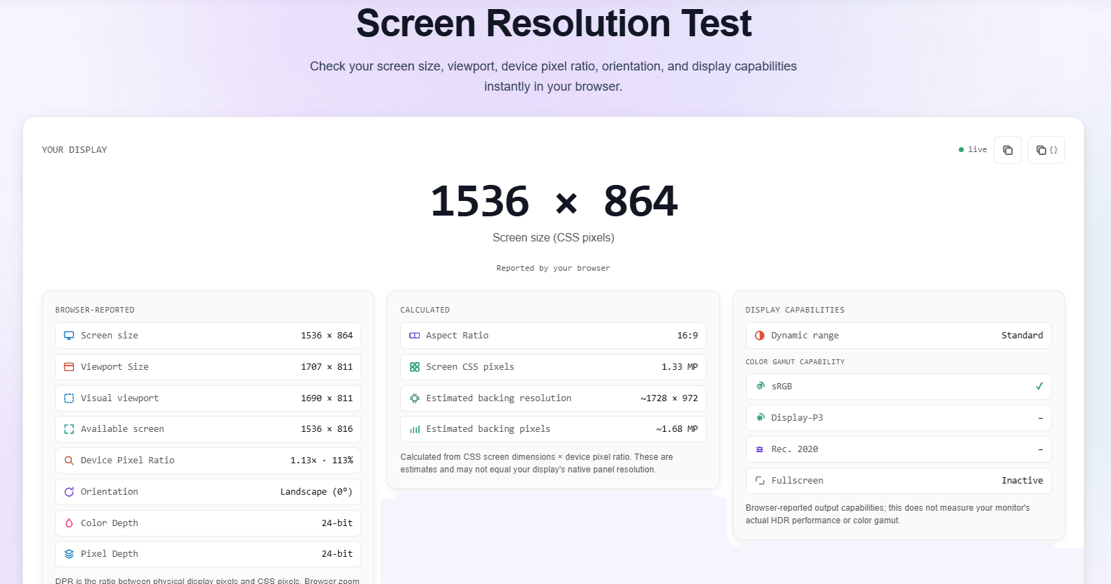 Display Inspect screenshot 5